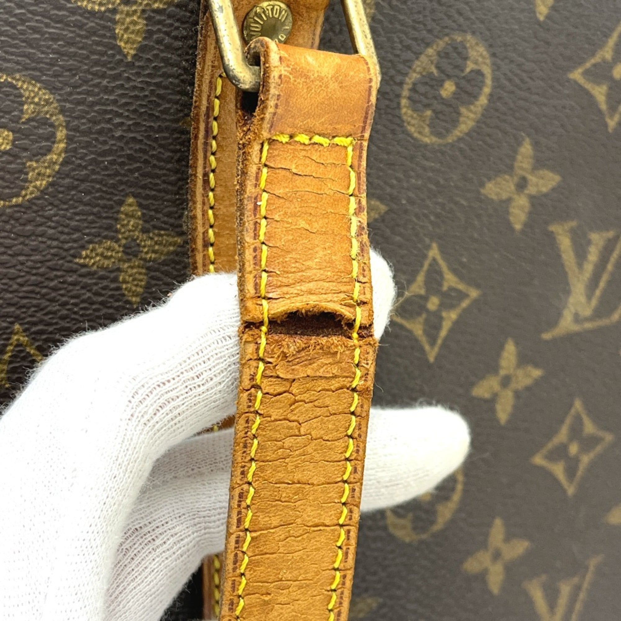 Louis Vuitton Brown Monogram Canvas Shoulder Bag Tote Bag (Pre-Owned)