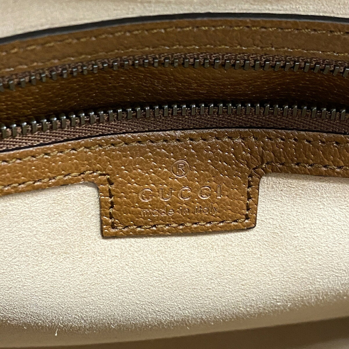 Gucci Brown Leather Tote Bag (Pre-Owned)