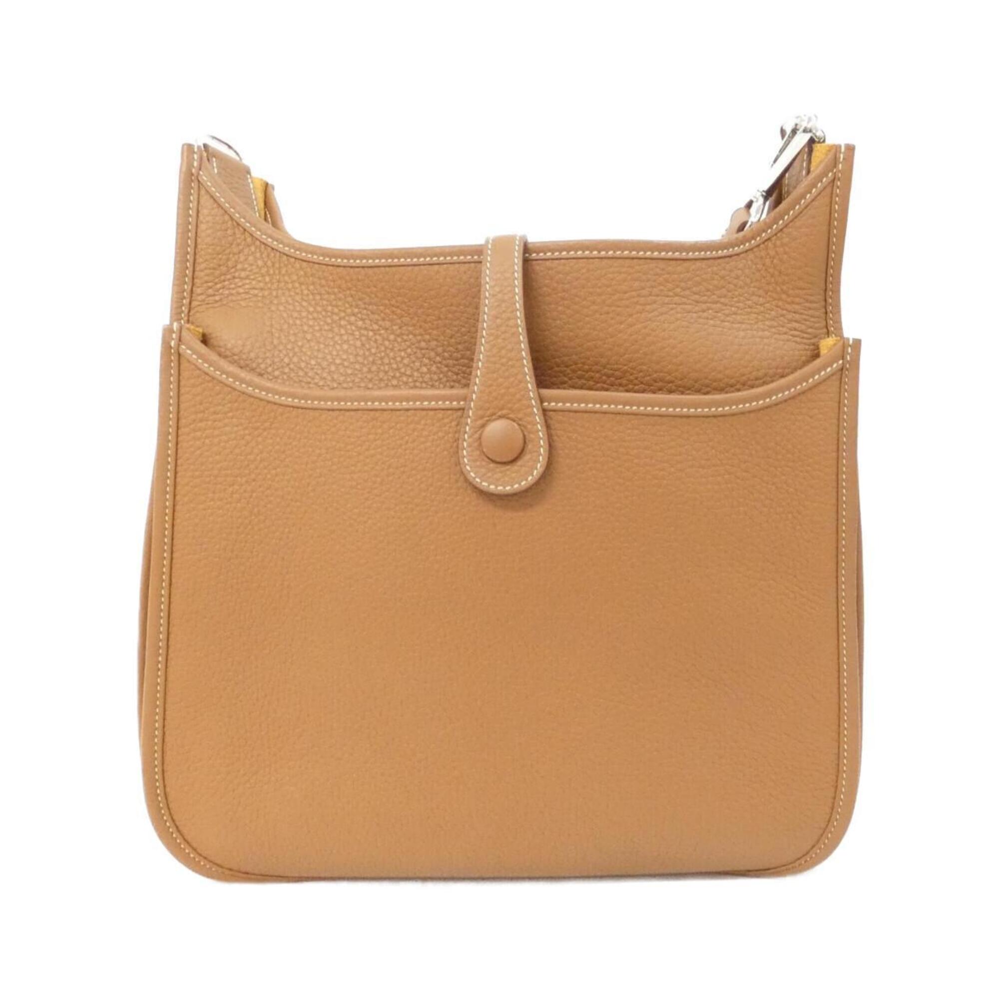 Hermes Brown Taurillon Clemence Leather Shoulder Bag (Pre-Owned)
