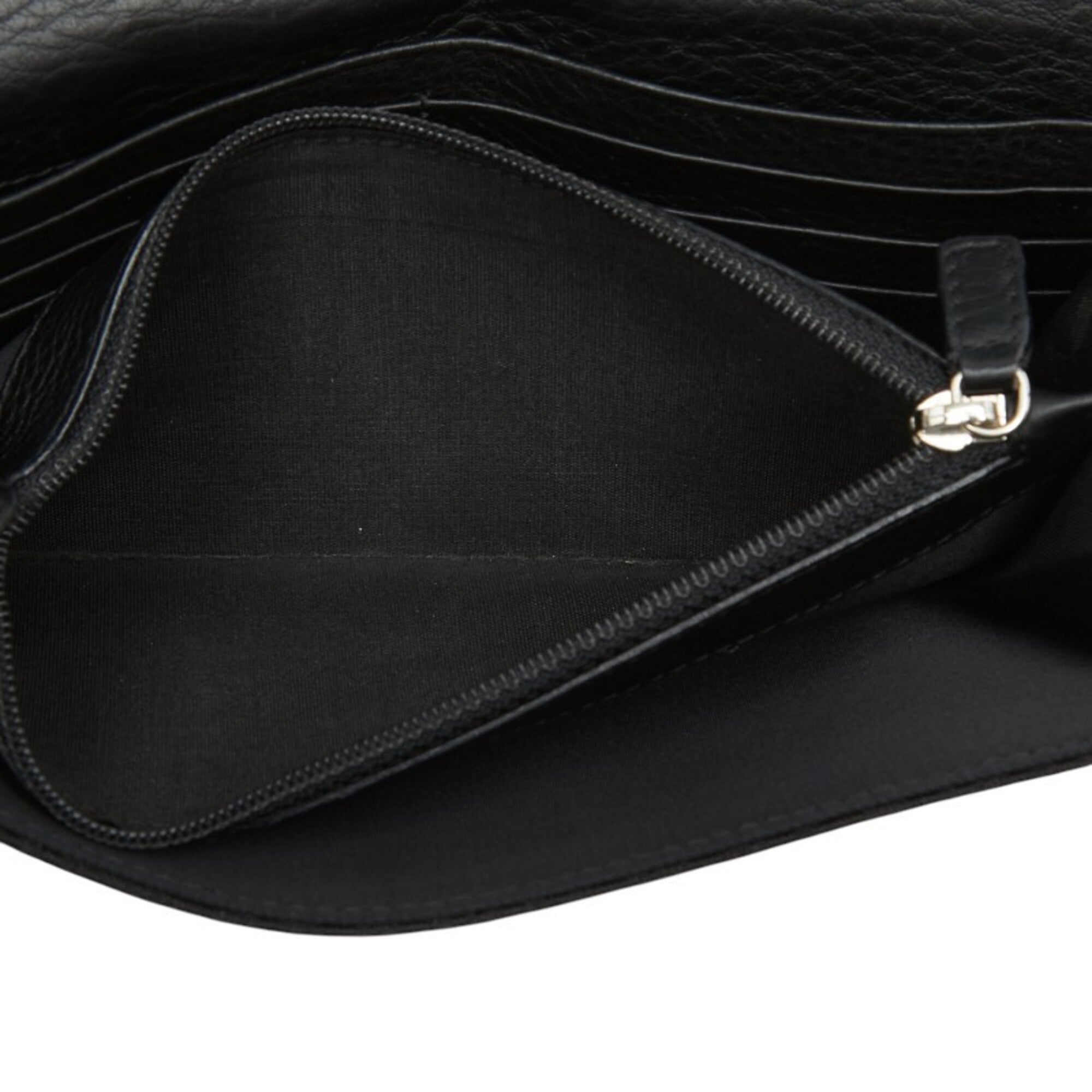 Christian Dior Black Canvas Leather Long Wallet (Bi-Fold) (Pre-Owned)