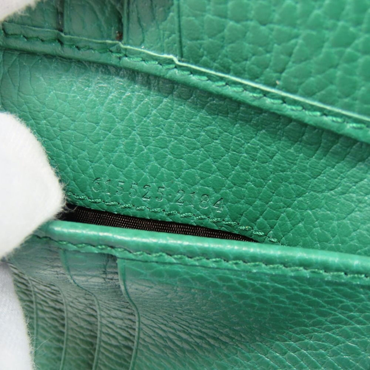 Gucci Green Leather Wallet (Bi-Fold) (Pre-Owned)
