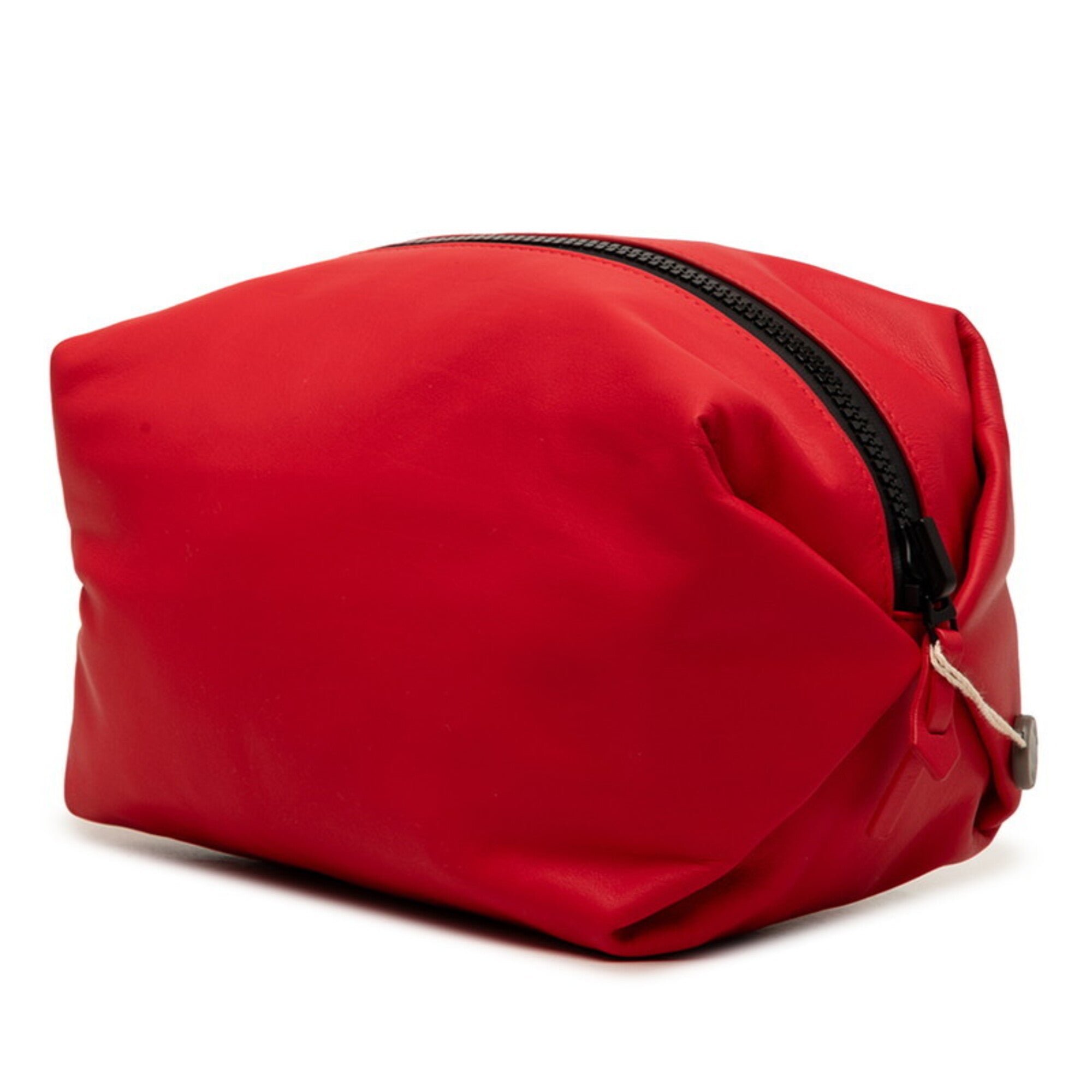 Bottega Veneta Red Color Leather Pouch (Pre-Owned)