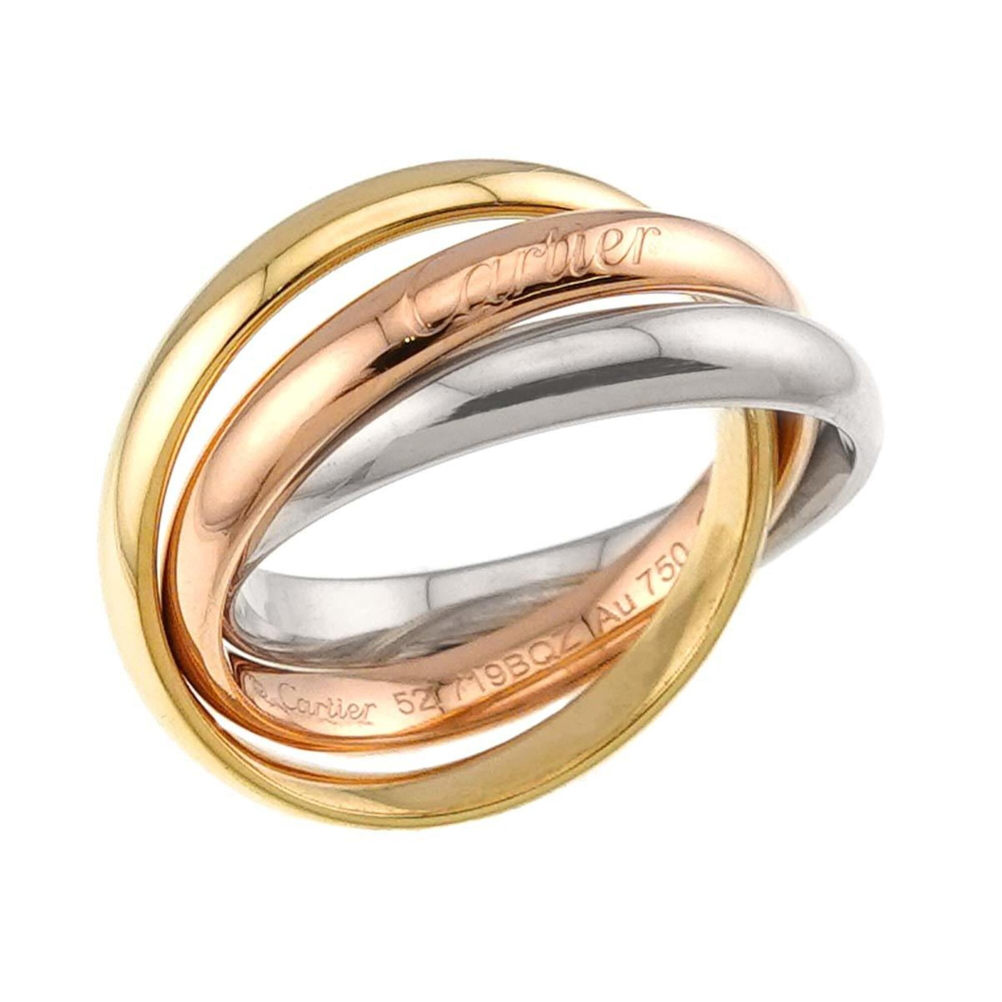 Cartier Yellow Gold (18K) Pink Gold (18K) White Gold (18K) Band Ring (Pre-Owned)