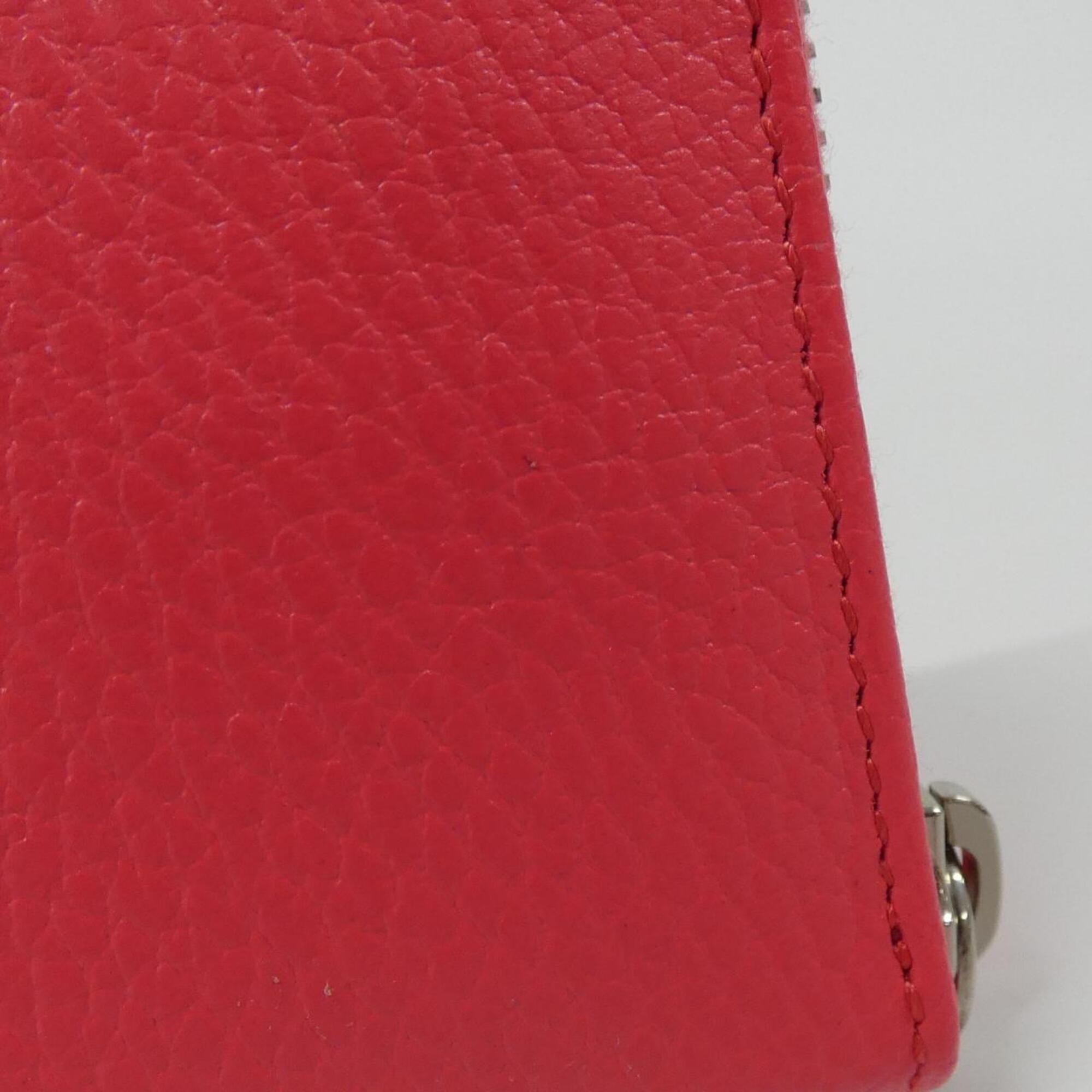 Gucci Coral Pink Leather Coin Purse/Coin Case (Pre-Owned)
