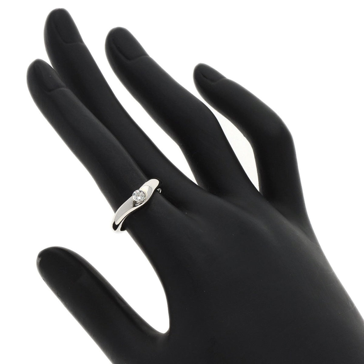 Tiffany Platinum Platinum 950 Band Ring (Pre-Owned)