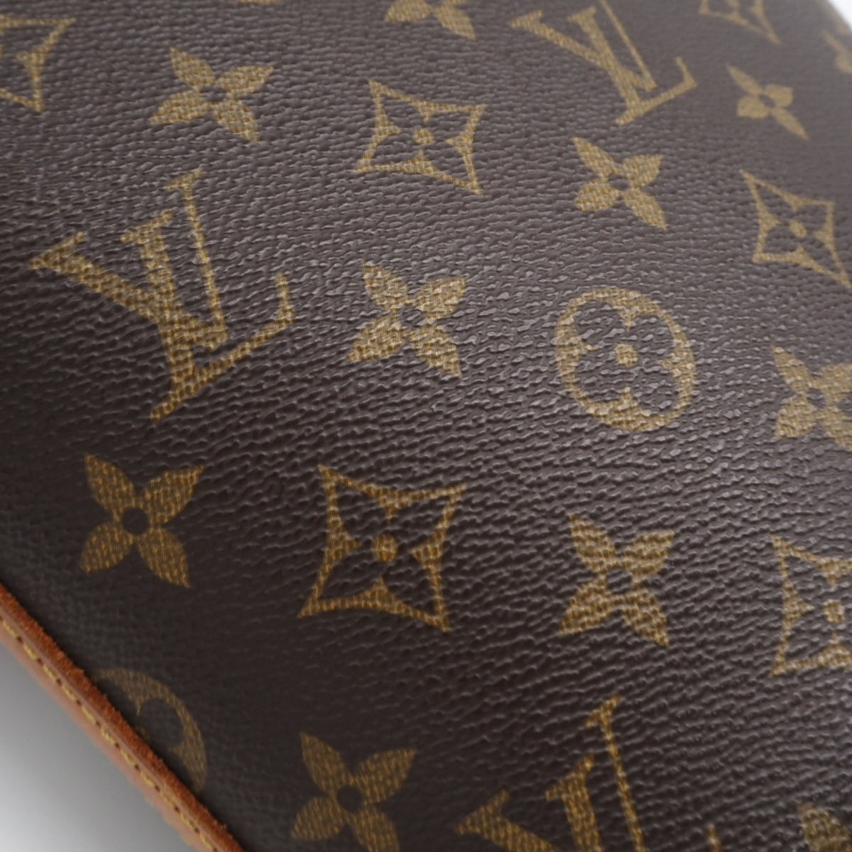 Louis Vuitton Monogram Beige Brown Coated Canvas Leather Shoulder Bag (Pre-Owned)