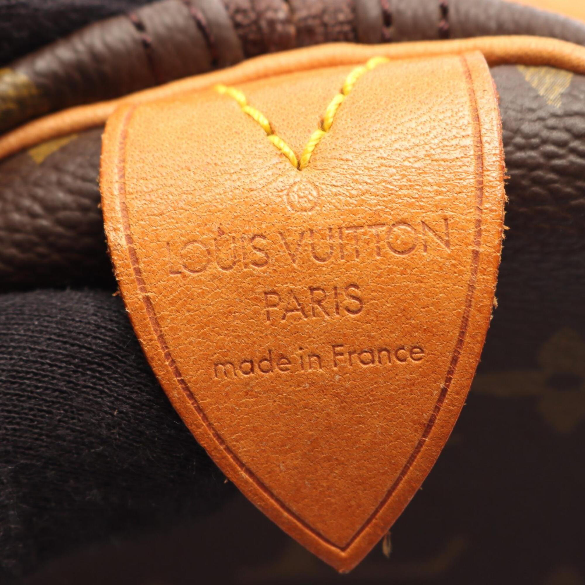 Louis Vuitton Monogram Brown Coated Canvas Boston Bag Handbag (Pre-Owned)