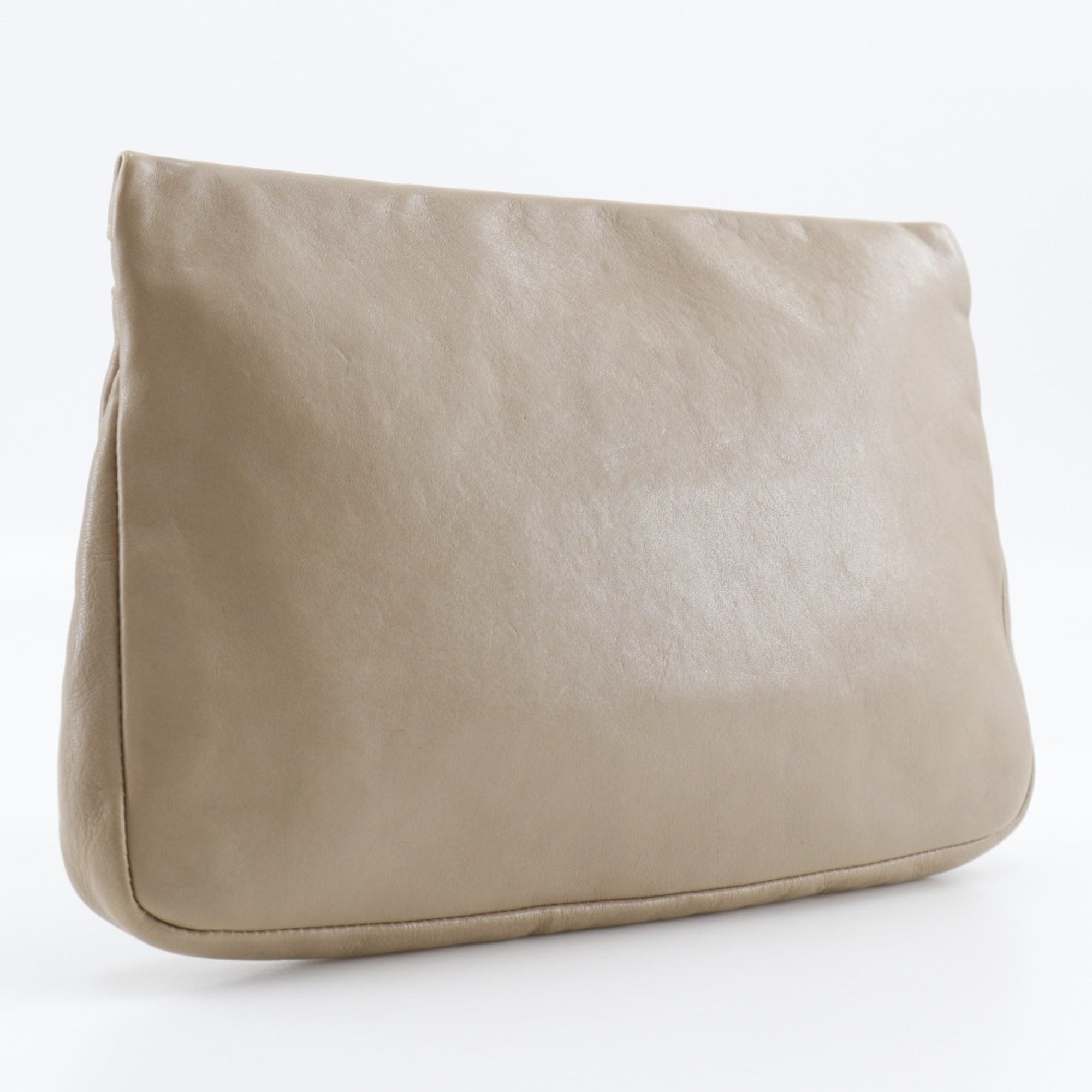 Jimmy Choo Beige Leather Pouch (Pre-Owned)