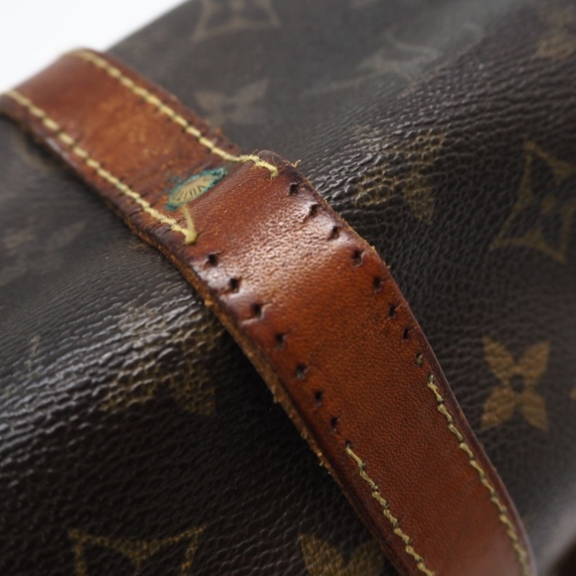 Louis Vuitton Monogram Brown Coated Canvas Leather Shoulder Bag (Pre-Owned)