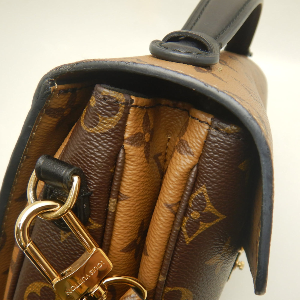 Louis Vuitton Brown Monogram Reverse Monogram Reverse Handbag (Pre-Owned)