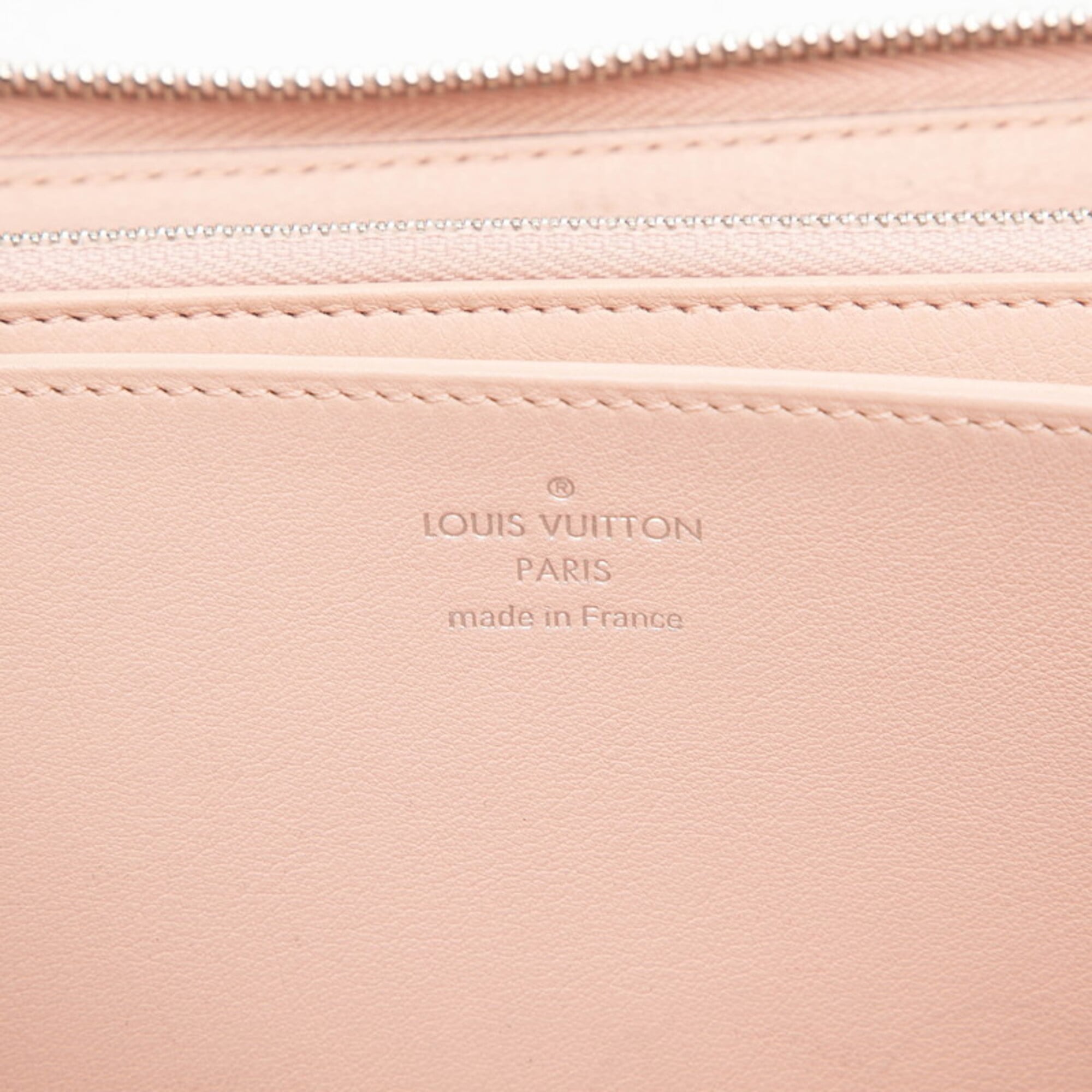 Louis Vuitton Pink Leather Long Wallet (Bi-Fold) (Pre-Owned)