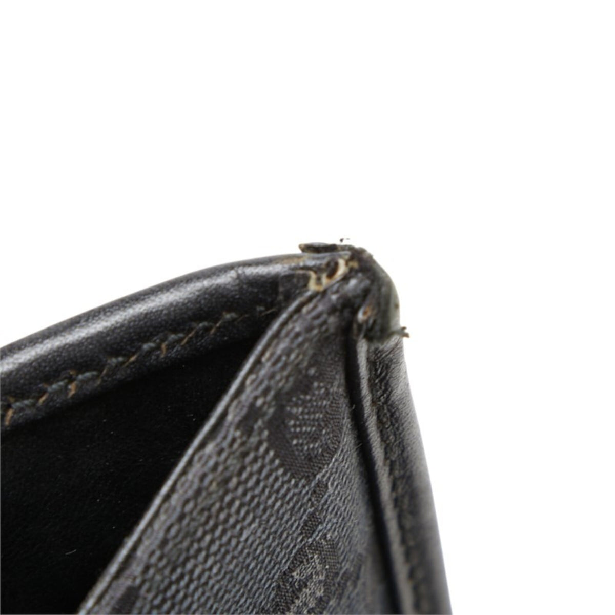 Gucci Black Canvas Leather Handbag Tote Bag (Pre-Owned)