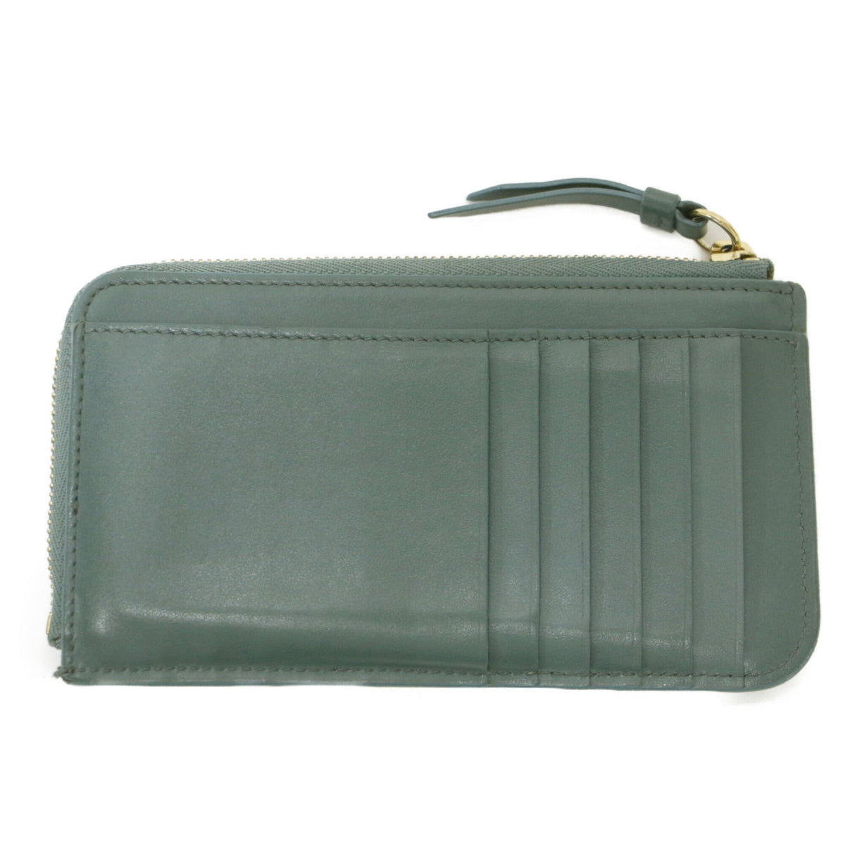 Chloé Green Leather Coin Purse/Coin Case (Pre-Owned)