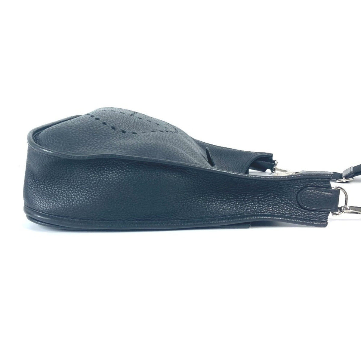 Hermes Black Taurillon Clemence Leather Shoulder Bag (Pre-Owned)