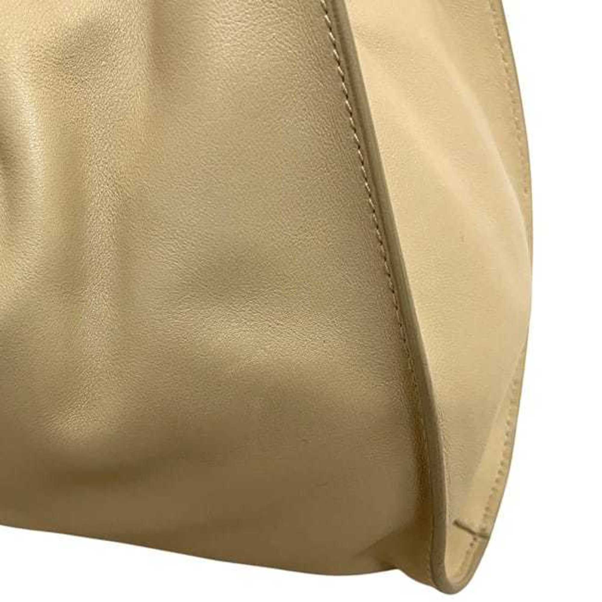 Gucci Beige Leather Tote Bag (Pre-Owned)