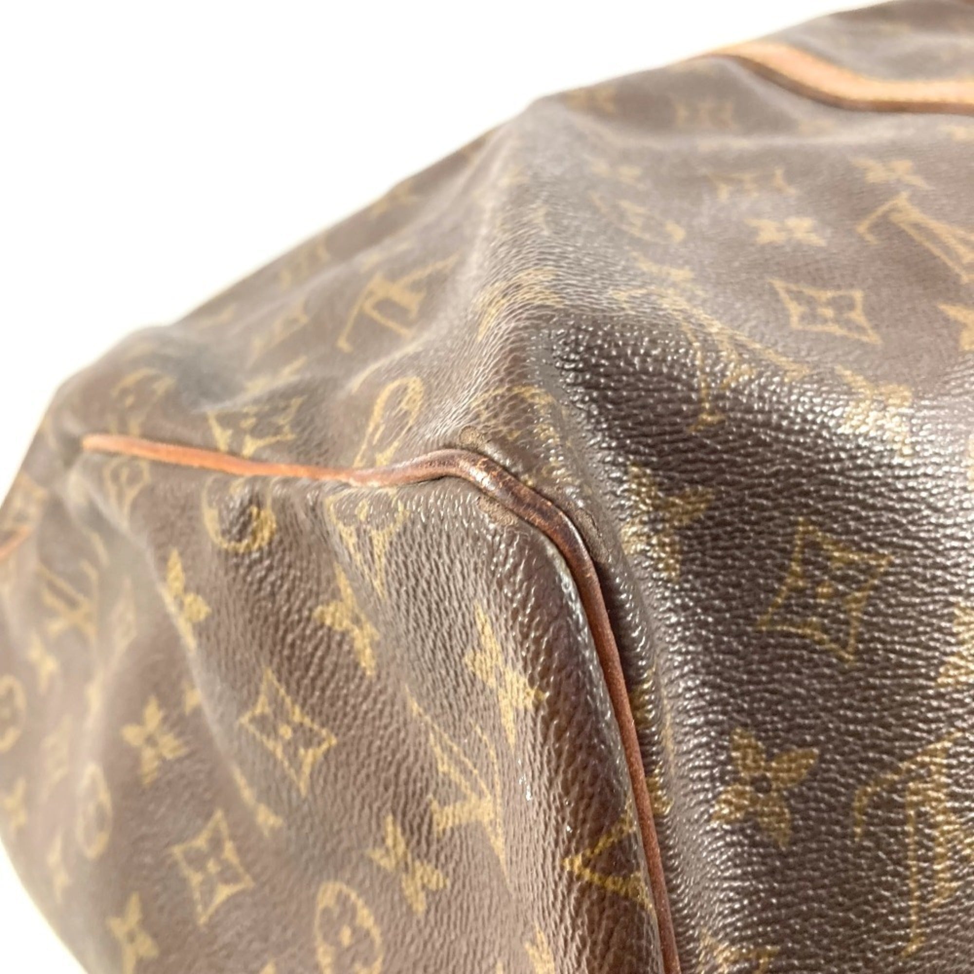 Louis Vuitton Brown Monogram Canvas Boston Bag Handbag (Pre-Owned)