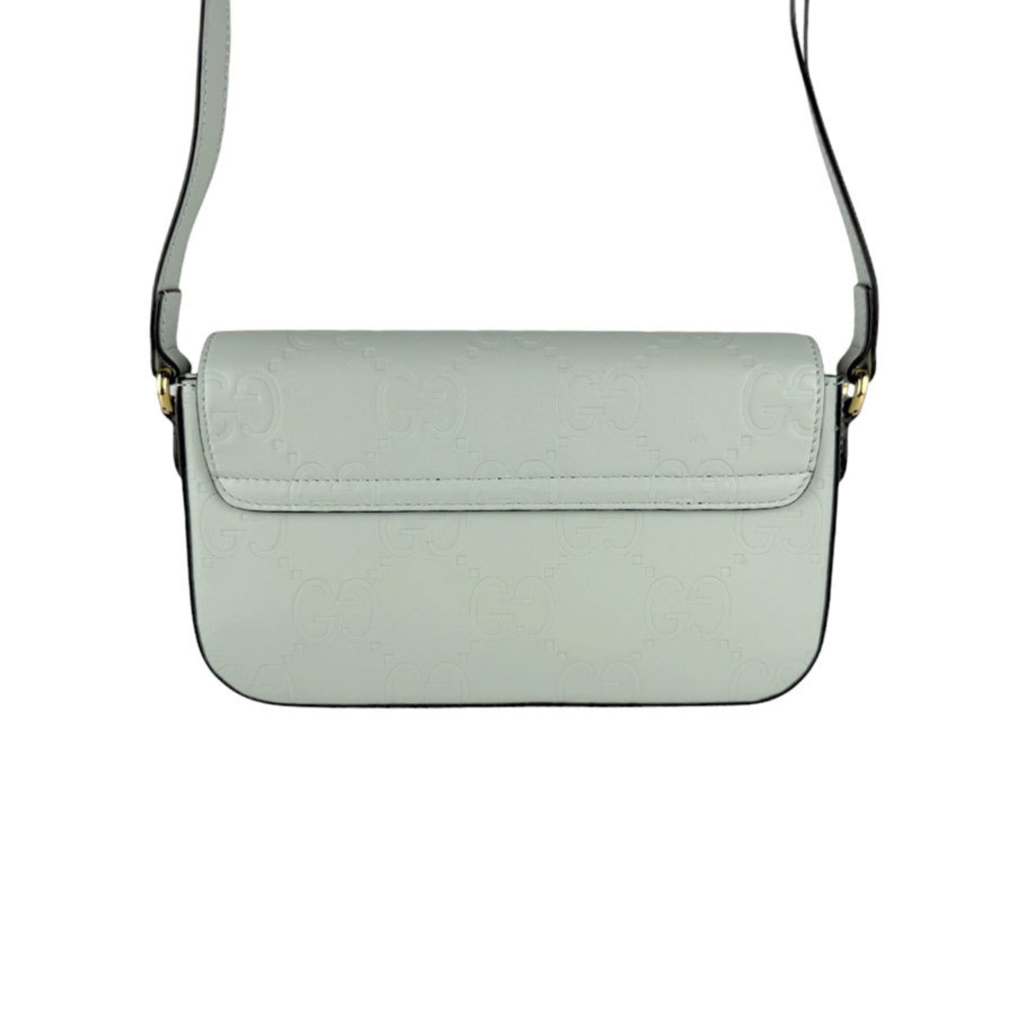 Gucci Light Green Leather Shoulder Bag (Pre-Owned)