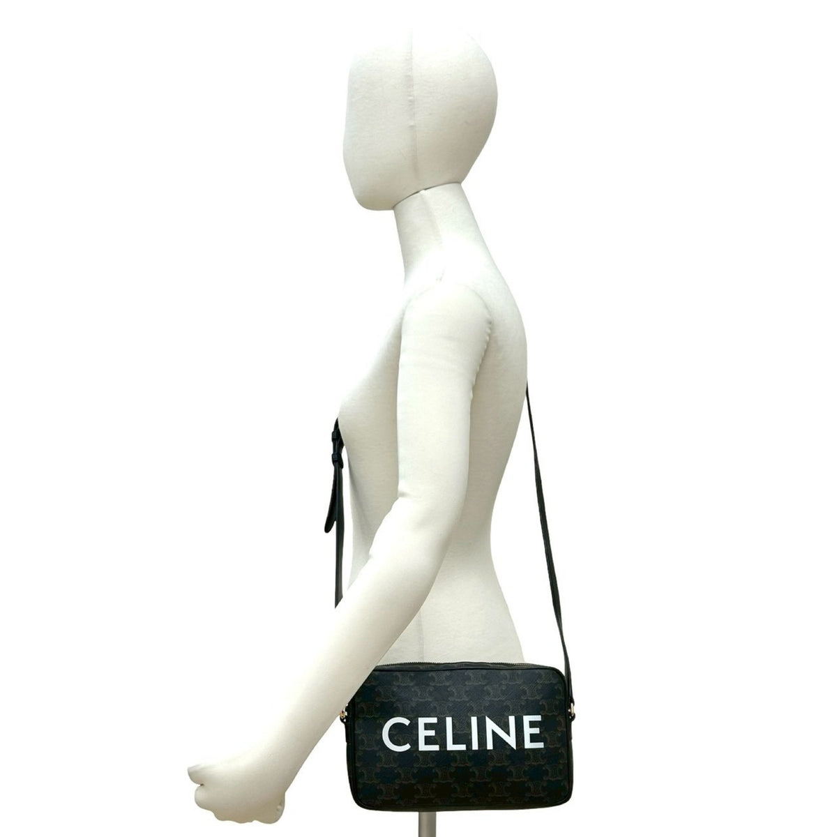 Celine Brown Leather Pvc Pochette Shoulder Bag (Pre-Owned)