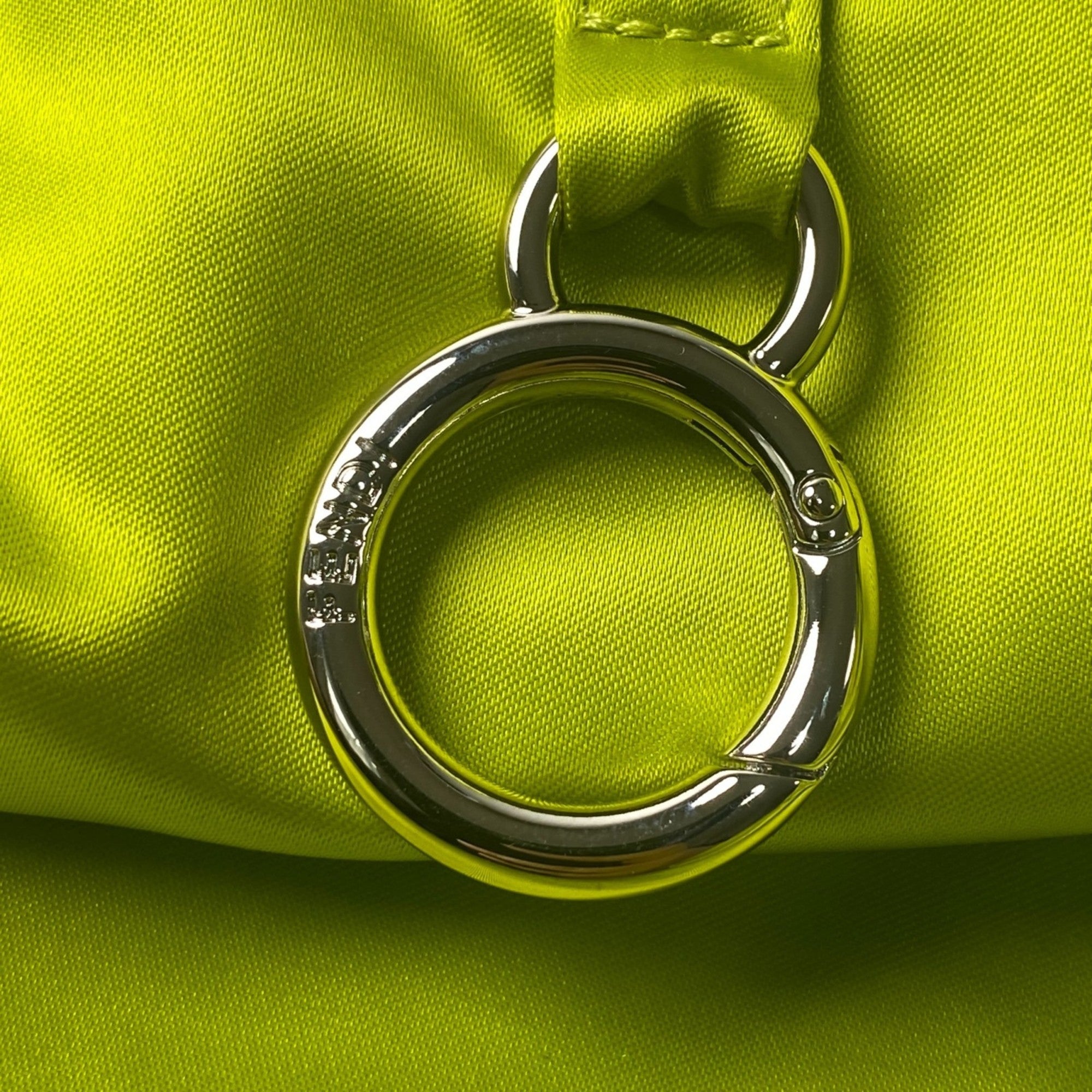 Fendi Green Yellow Nylon Eco-Bag Tote Bag (Pre-Owned)