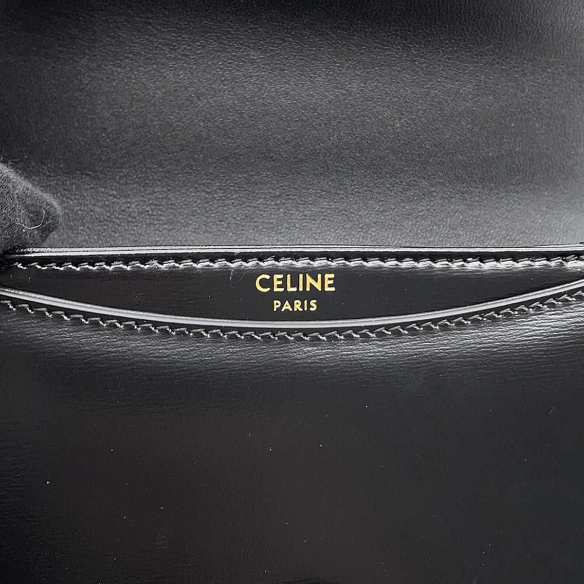 Celine Black Leather Handbag Shoulder Bag (Pre-Owned)
