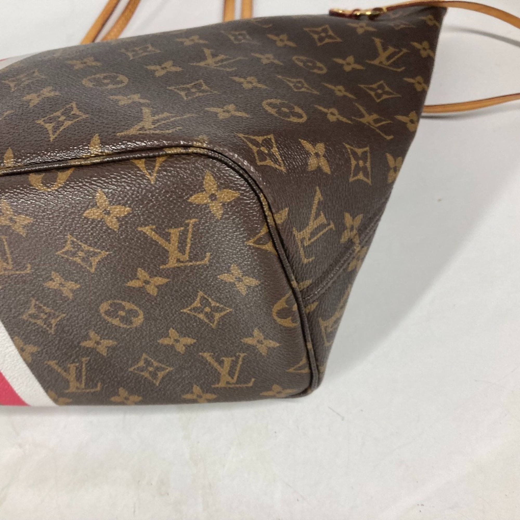Louis Vuitton Brown Monogram Pink Pivoine Monogram Shoulder Bag Tote Bag (Pre-Owned)