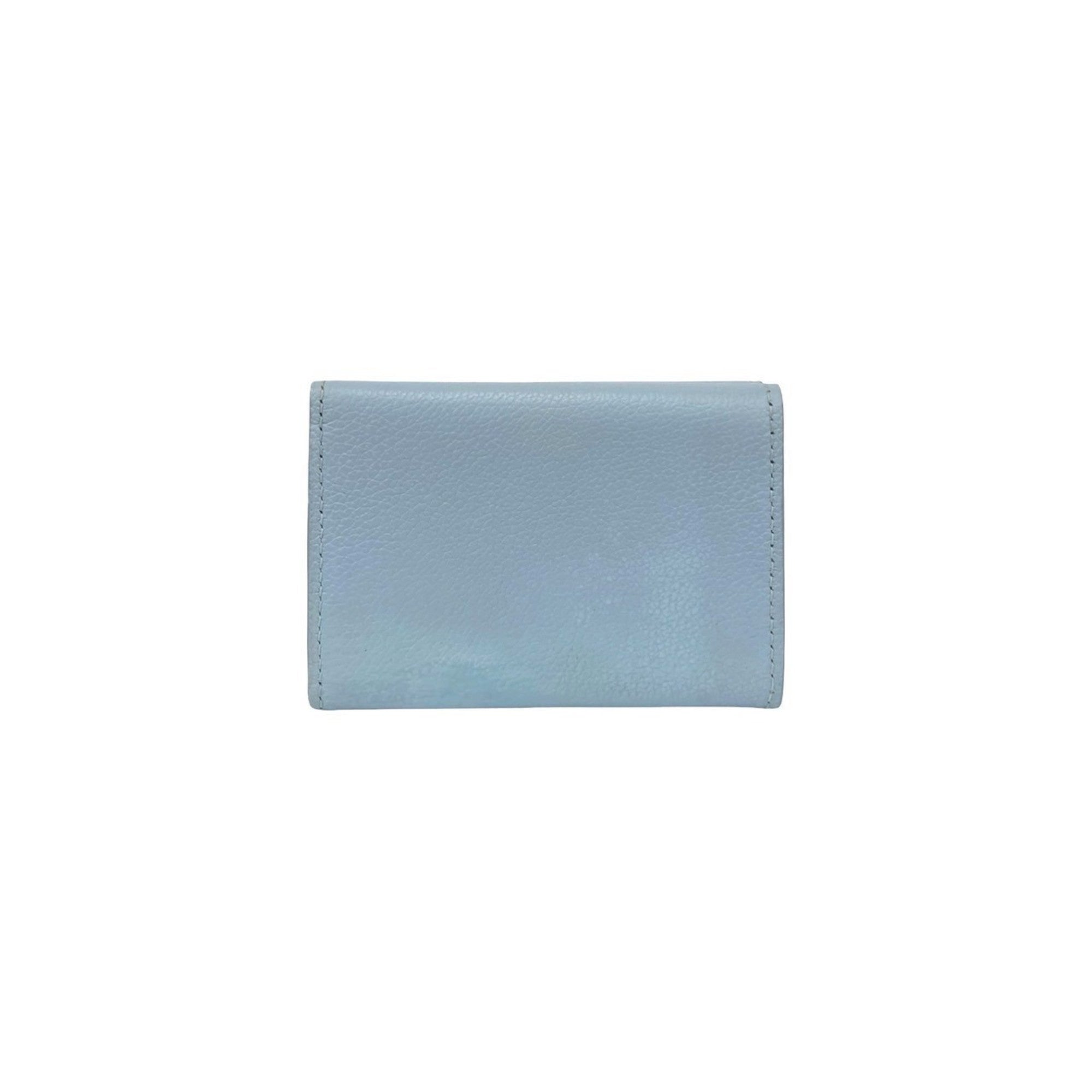 Louis Vuitton Blue Leather Wallet (Tri-Fold) (Pre-Owned)
