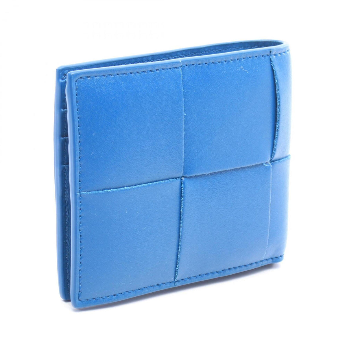 Bottega Veneta Blue Leather Wallet (Bi-Fold) (Pre-Owned)