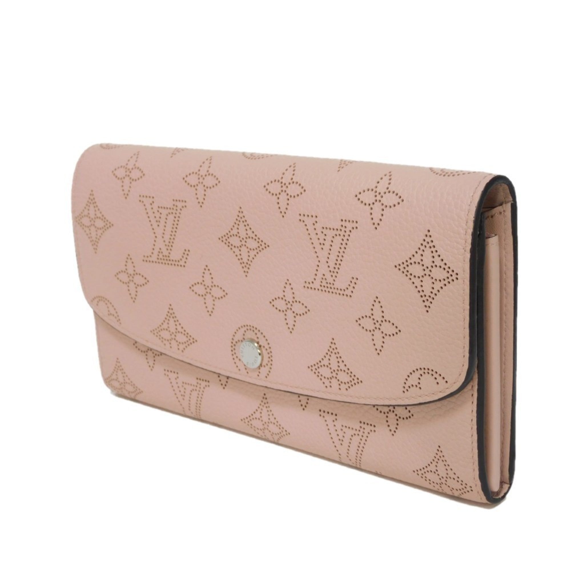Louis Vuitton Magnolia Pink Mahina Leather Long Wallet (Bi-Fold) (Pre-Owned)