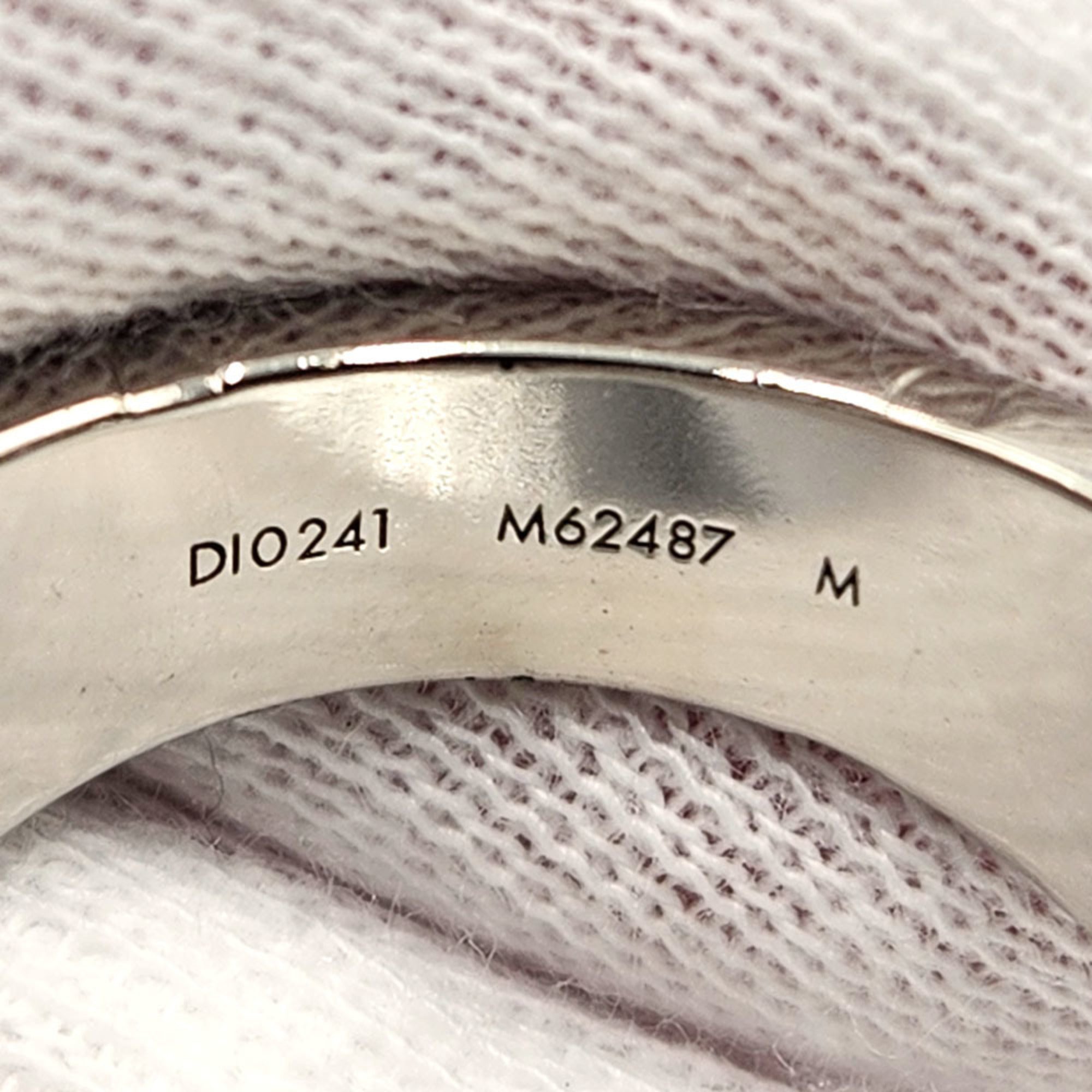 Louis Vuitton Silver Metal Band Ring (Pre-Owned)