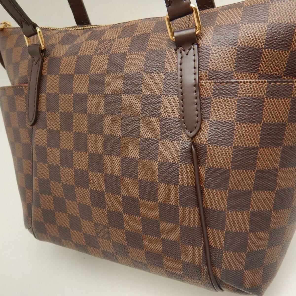 Louis Vuitton Damier Canvas Ebene Damier Canvas Tote Bag (Pre-Owned)