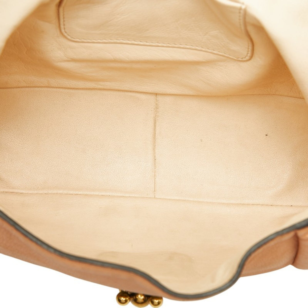 Chloé Pink Orange Leather Shoulder Bag (Pre-Owned)