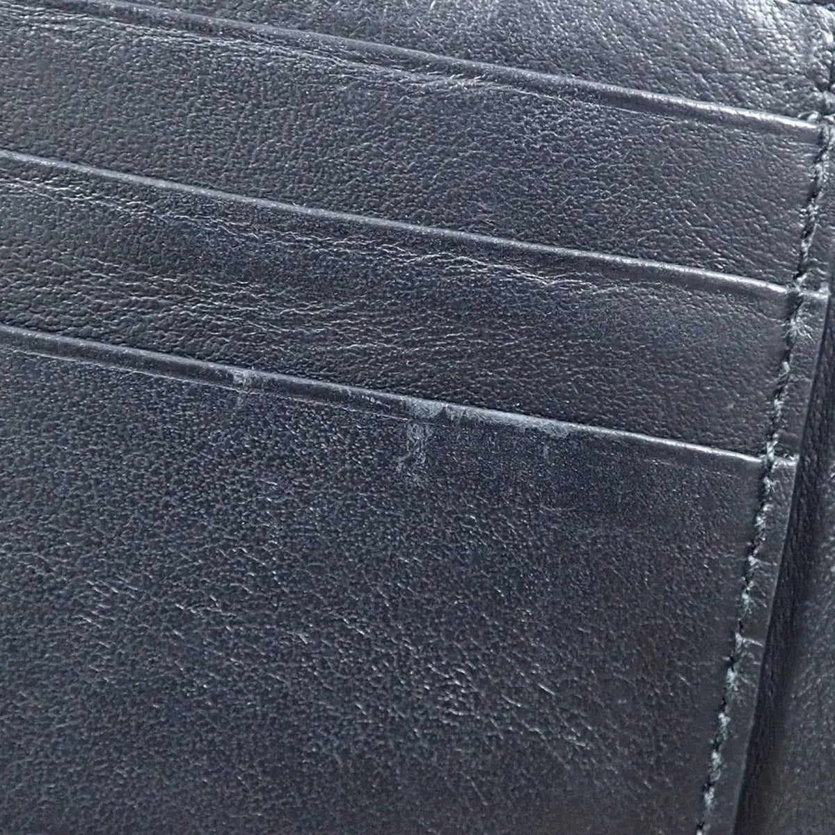 Bottega Veneta Black Leather Wallet (Bi-Fold) (Pre-Owned)
