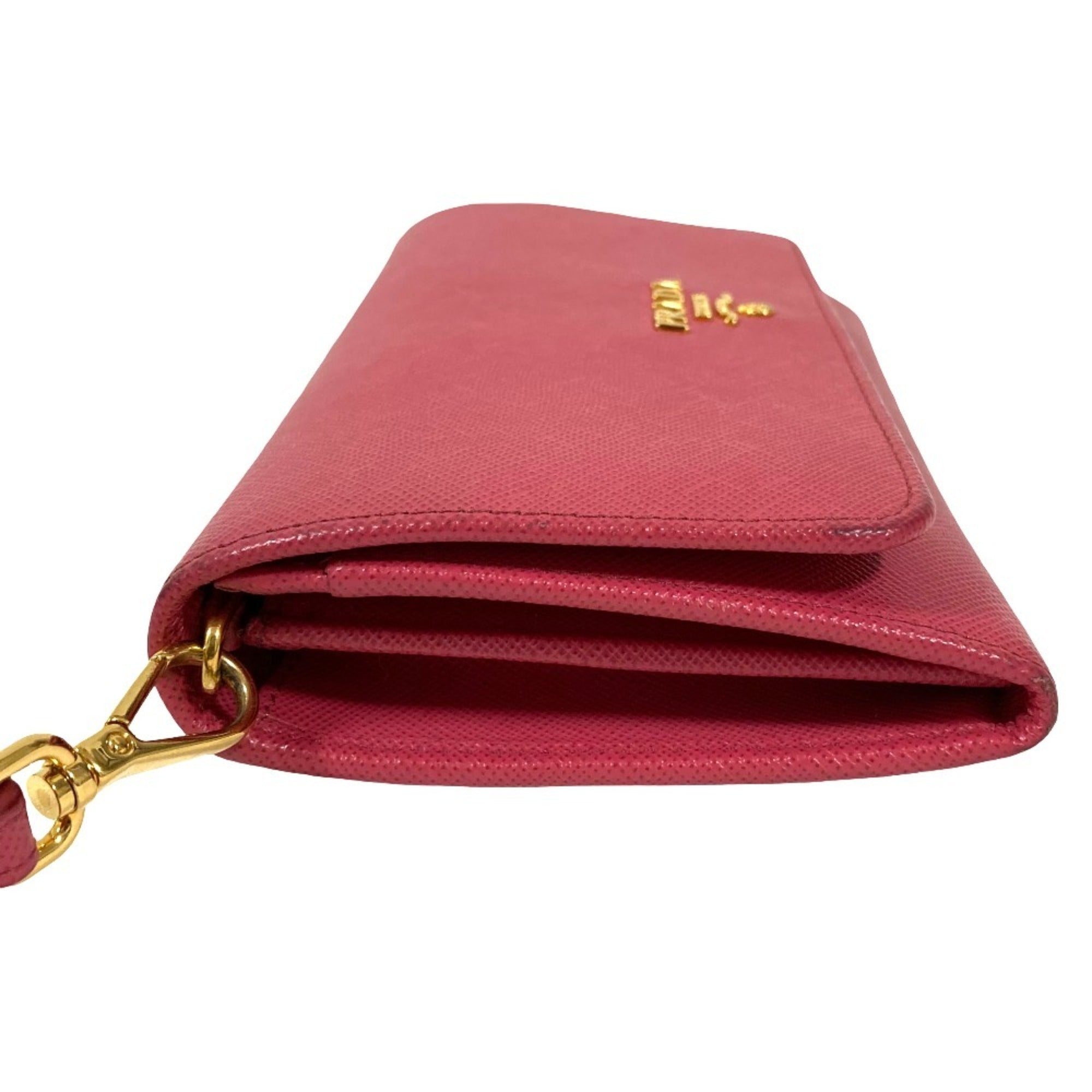 Prada Pink Saffiano Wallet (Bi-Fold) (Pre-Owned)