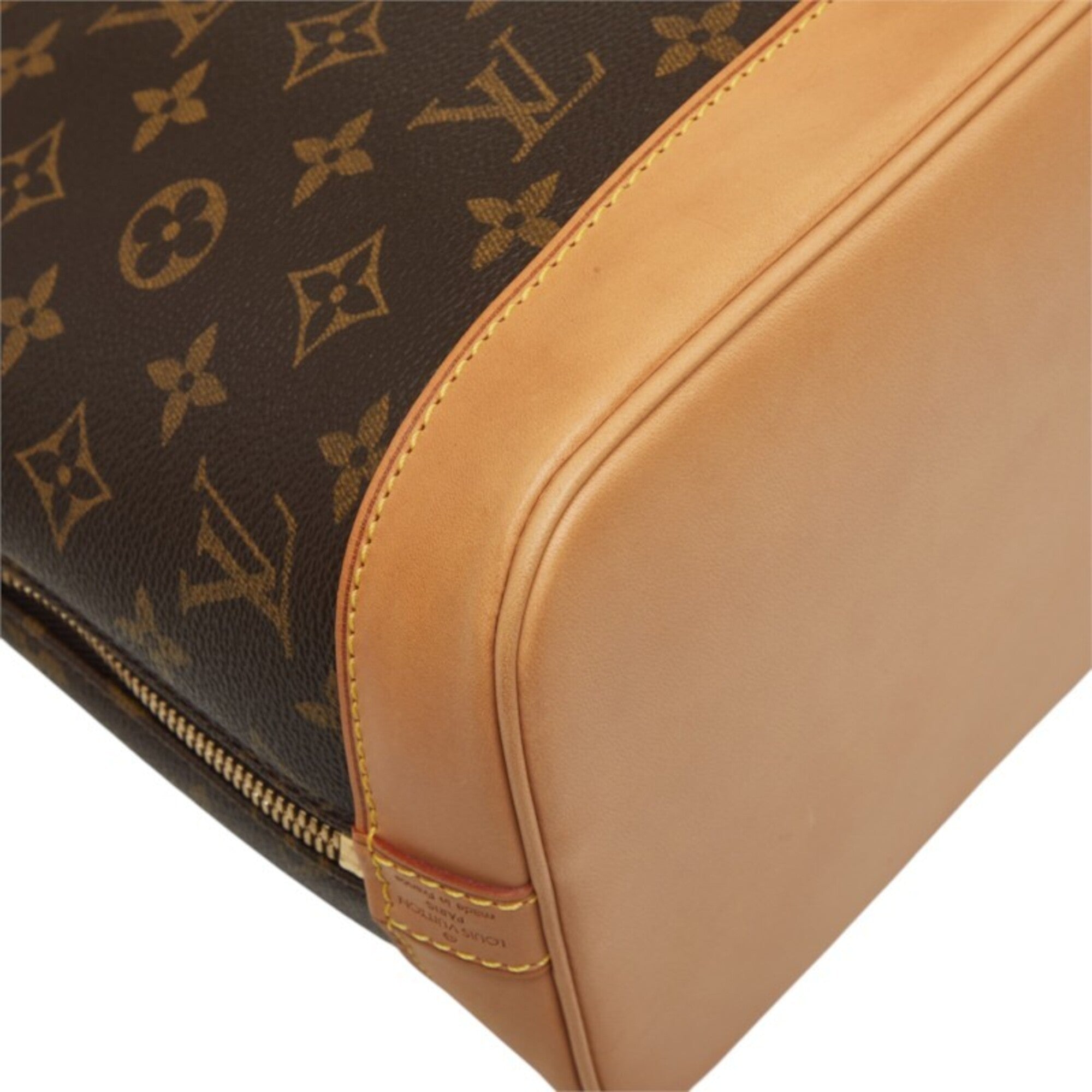 Louis Vuitton Brown Pvc Leather Handbag (Pre-Owned)