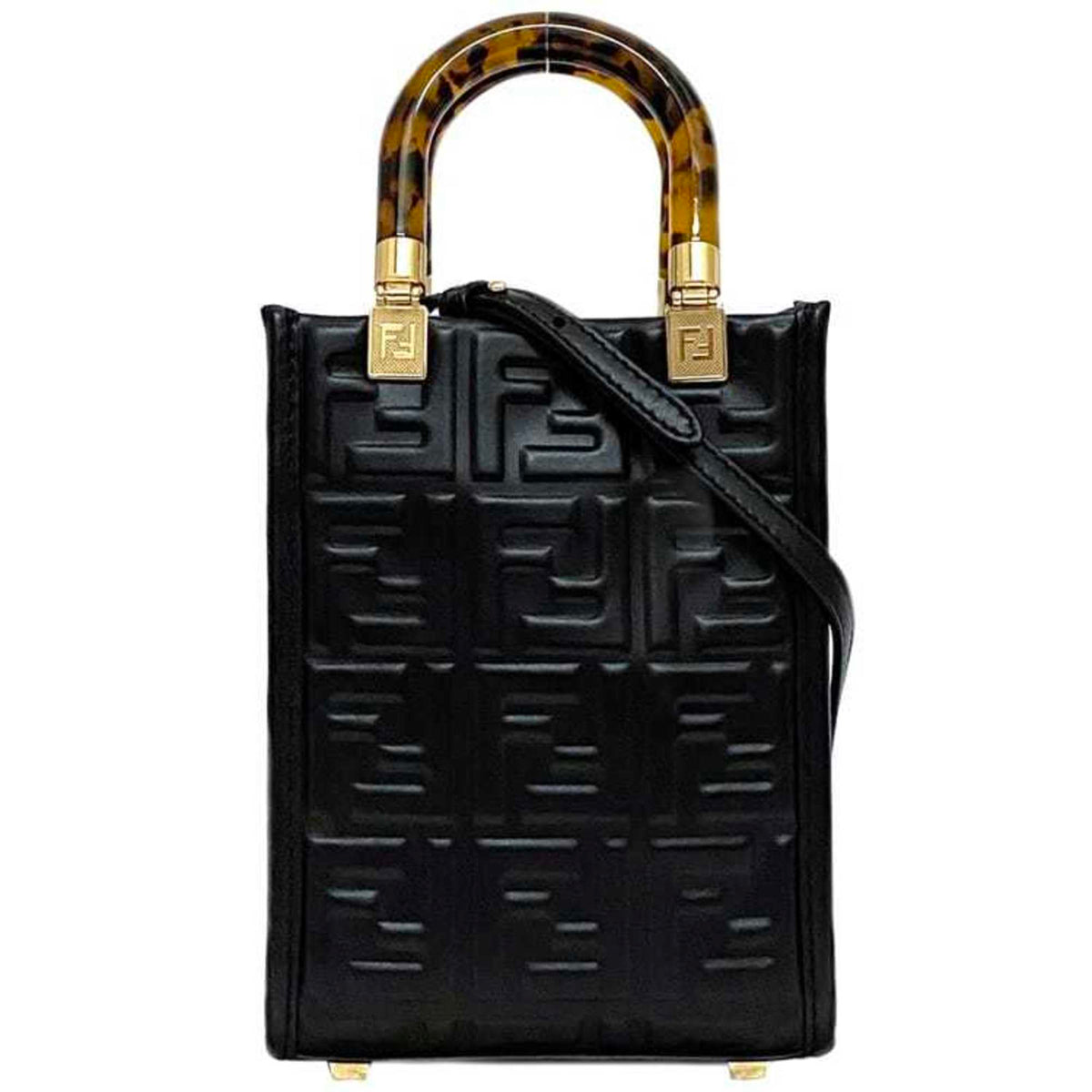 Fendi Black Leather Handbag (Pre-Owned)