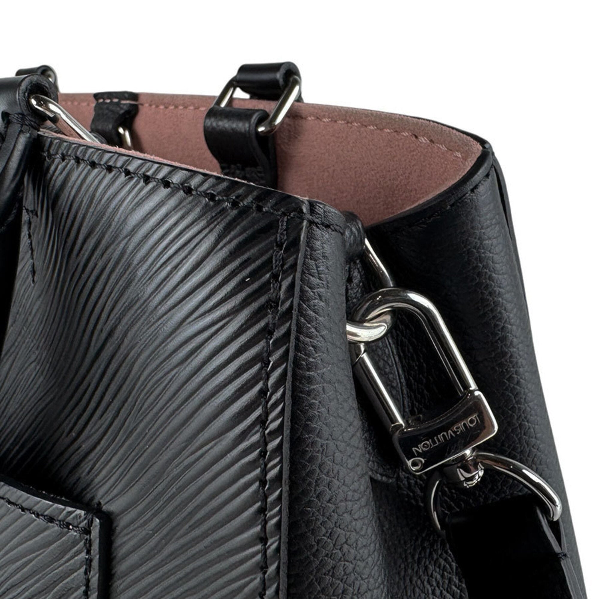 Louis Vuitton Noir Epi Leather Handbag Shoulder Bag (Pre-Owned)