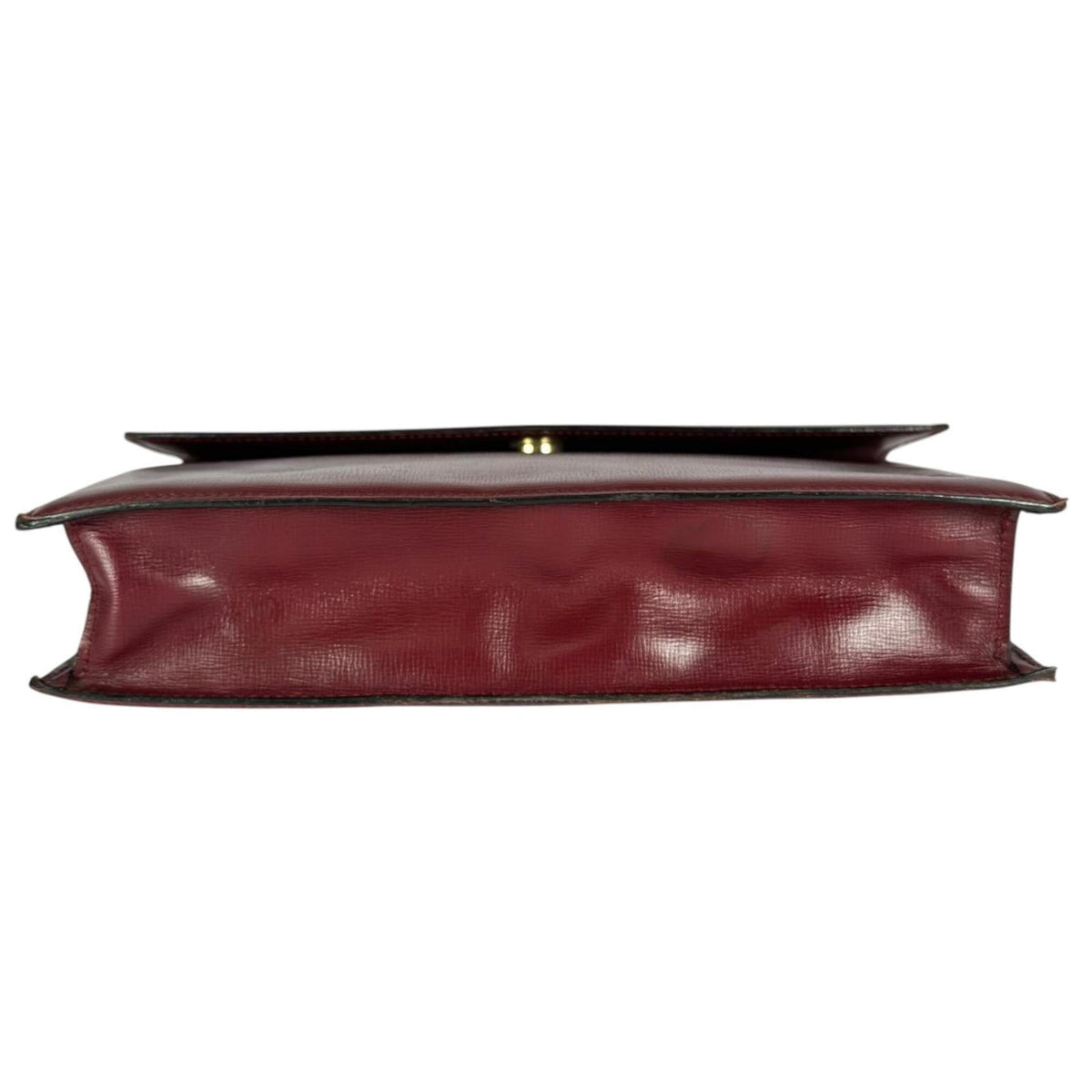 Cartier Bordeaux Leather Clutch Bag (Pre-Owned)