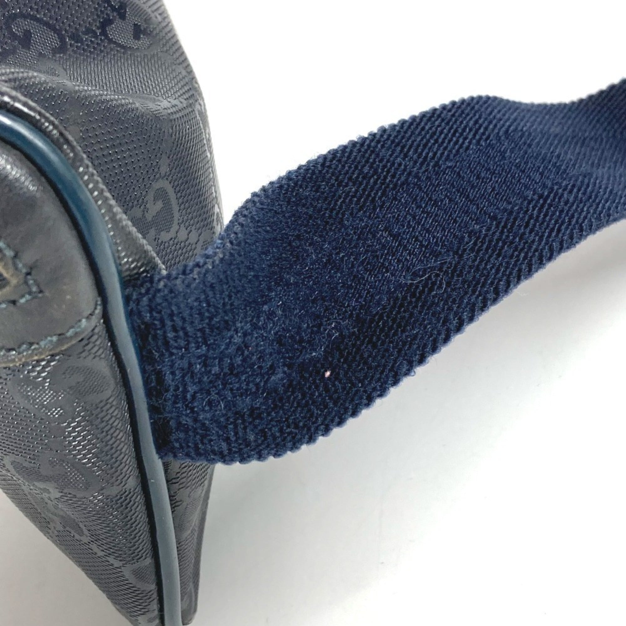 Gucci Gg Imprimé Navy Gg Imprimé Fanny Pack Sling Bag (Pre-Owned)