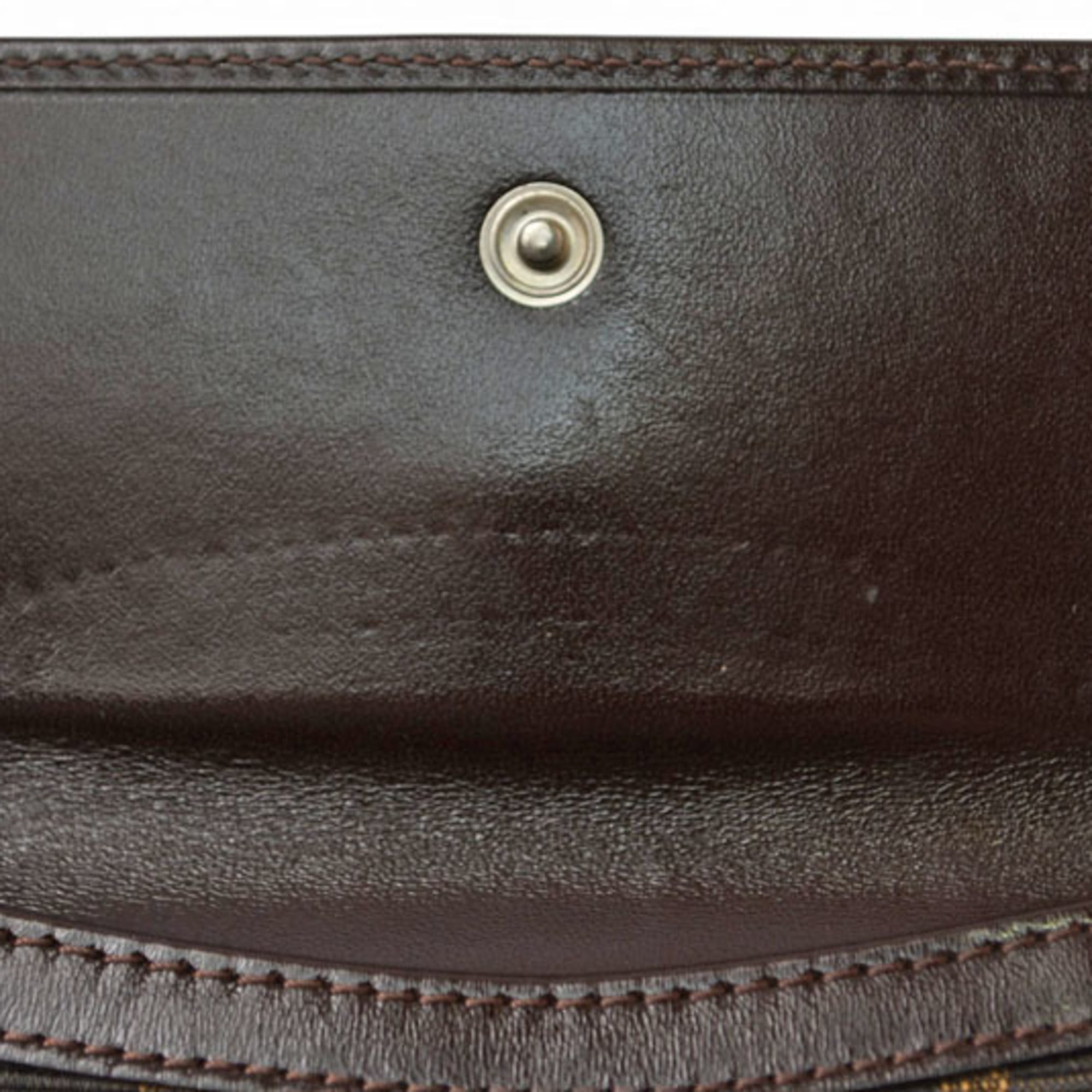 Fendi Zucca Brown Canvas Wallet (Bi-Fold) (Pre-Owned)