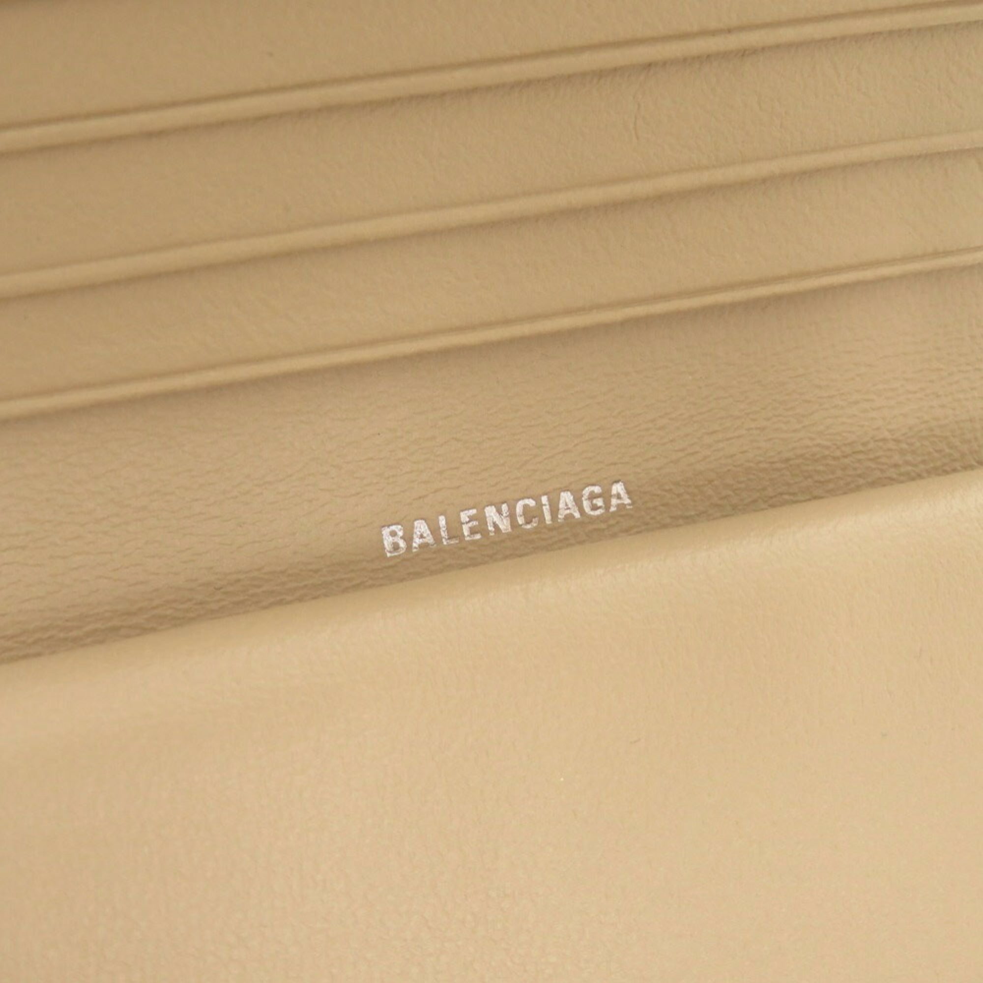 Balenciaga Beige Leather Wallet (Bi-Fold) (Pre-Owned)
