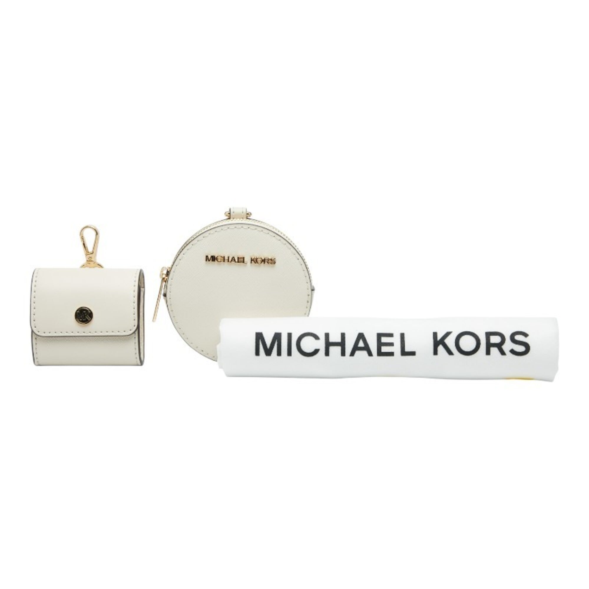 Michael Kors White Leather Pouch Shoulder Bag (Pre-Owned)
