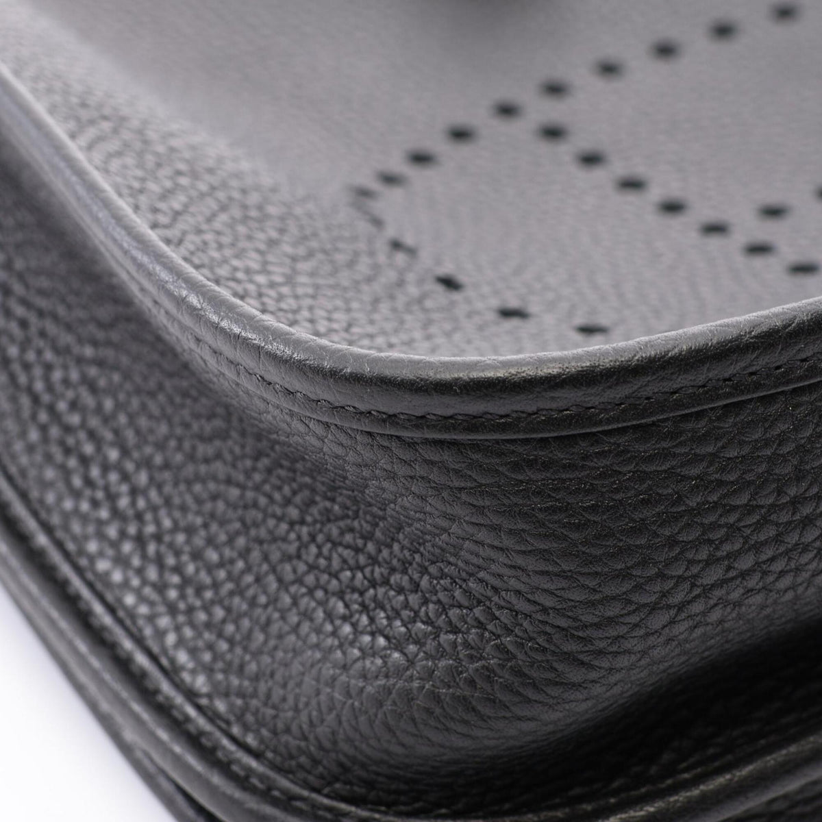 Hermes Black Taurillon Clemence Leather Shoulder Bag (Pre-Owned)
