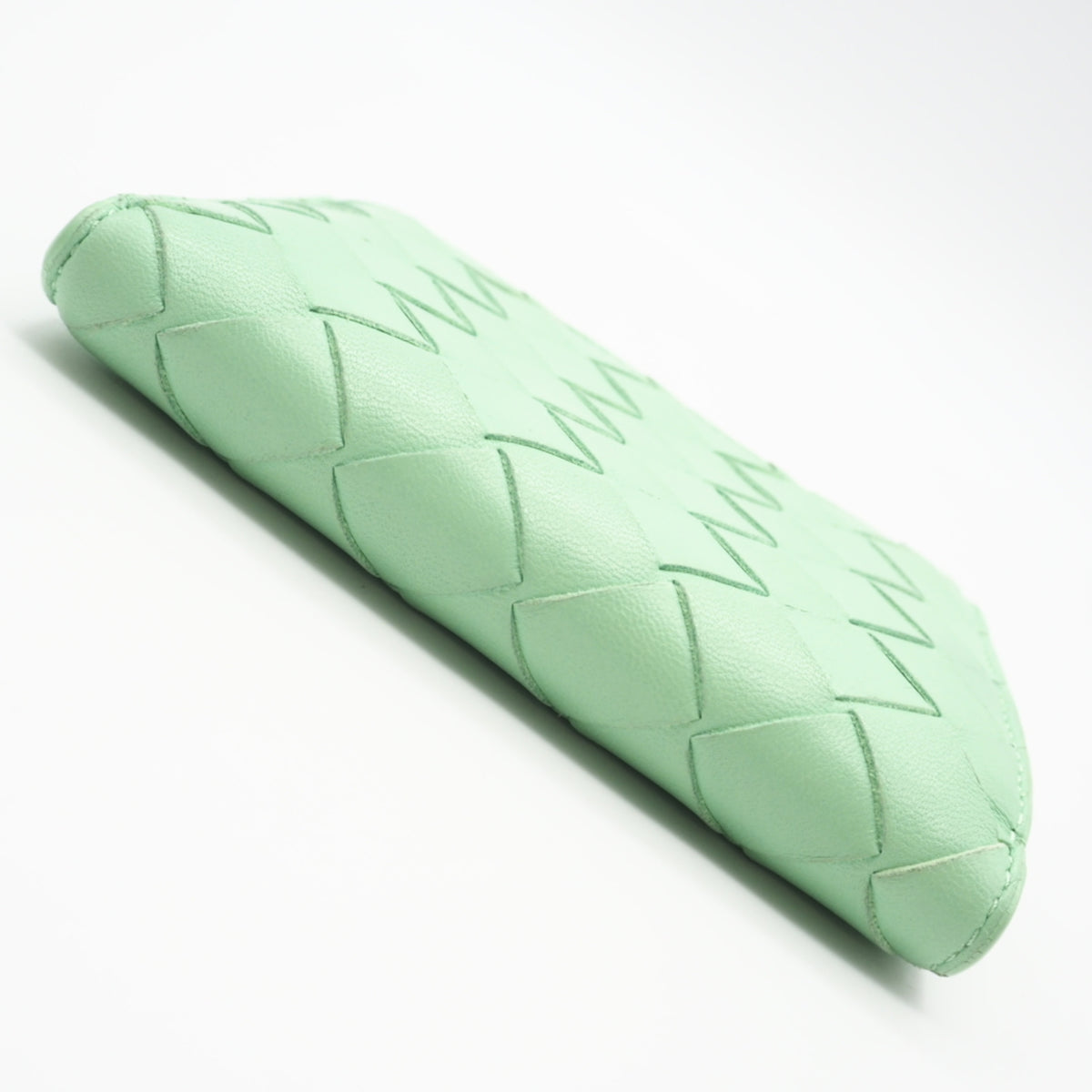 Bottega Veneta Intrecciato Green Intrecciato Wallet (Bi-Fold) (Pre-Owned)