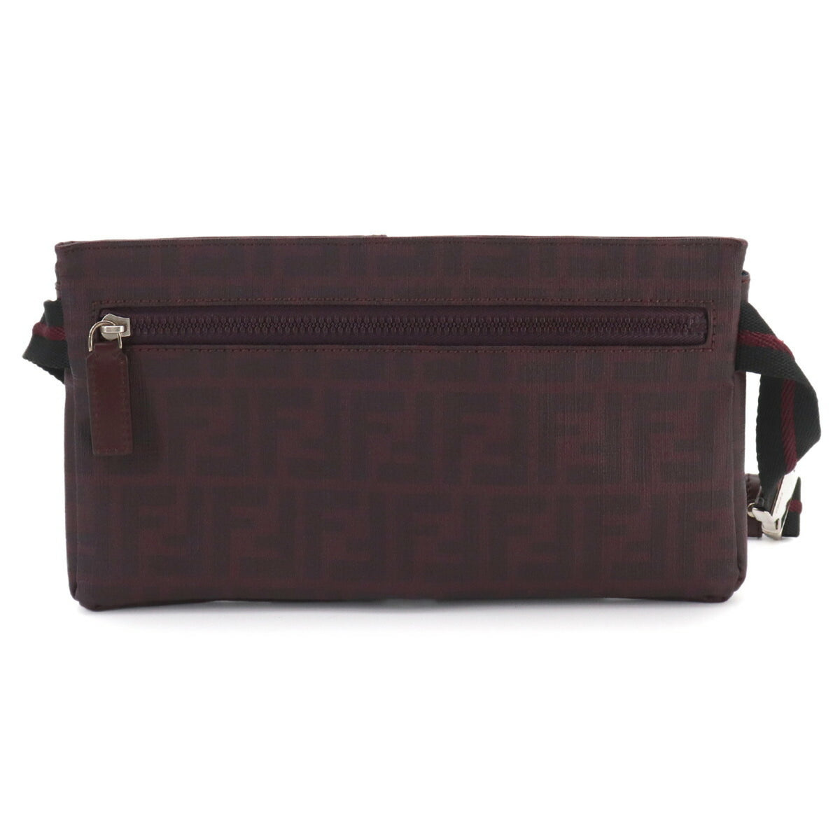 Fendi Bordeaux Pvc Leather Fanny Pack Handbag Sling Bag (Pre-Owned)