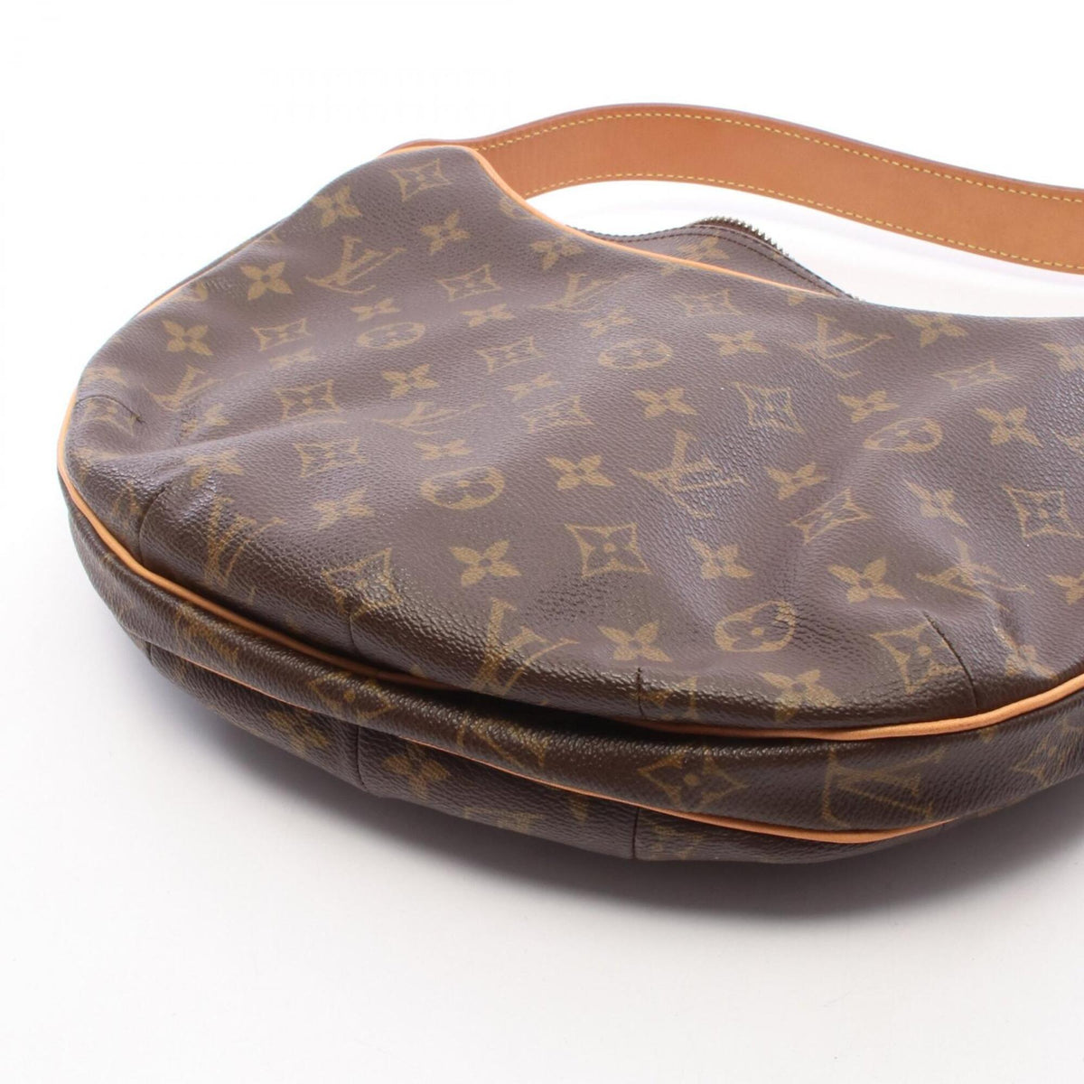 Louis Vuitton Brown Monogram Coated Canvas Leather Handbag Shoulder Bag (Pre-Owned)