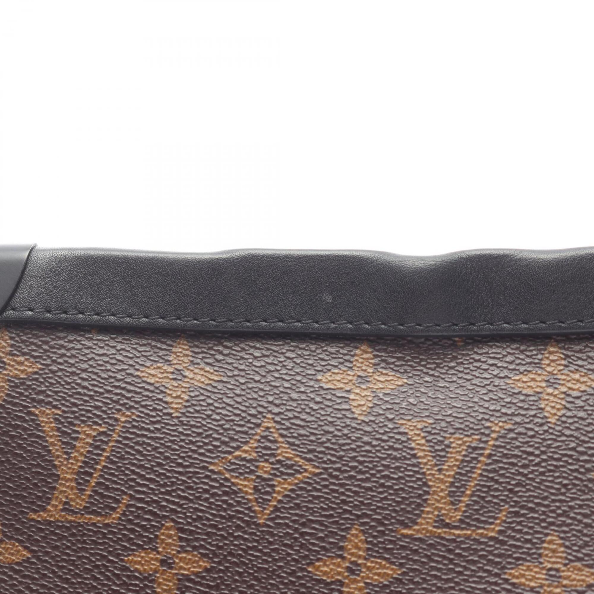 Louis Vuitton Black Brown Monogram Monogram Handbag Shoulder Bag (Pre-Owned)