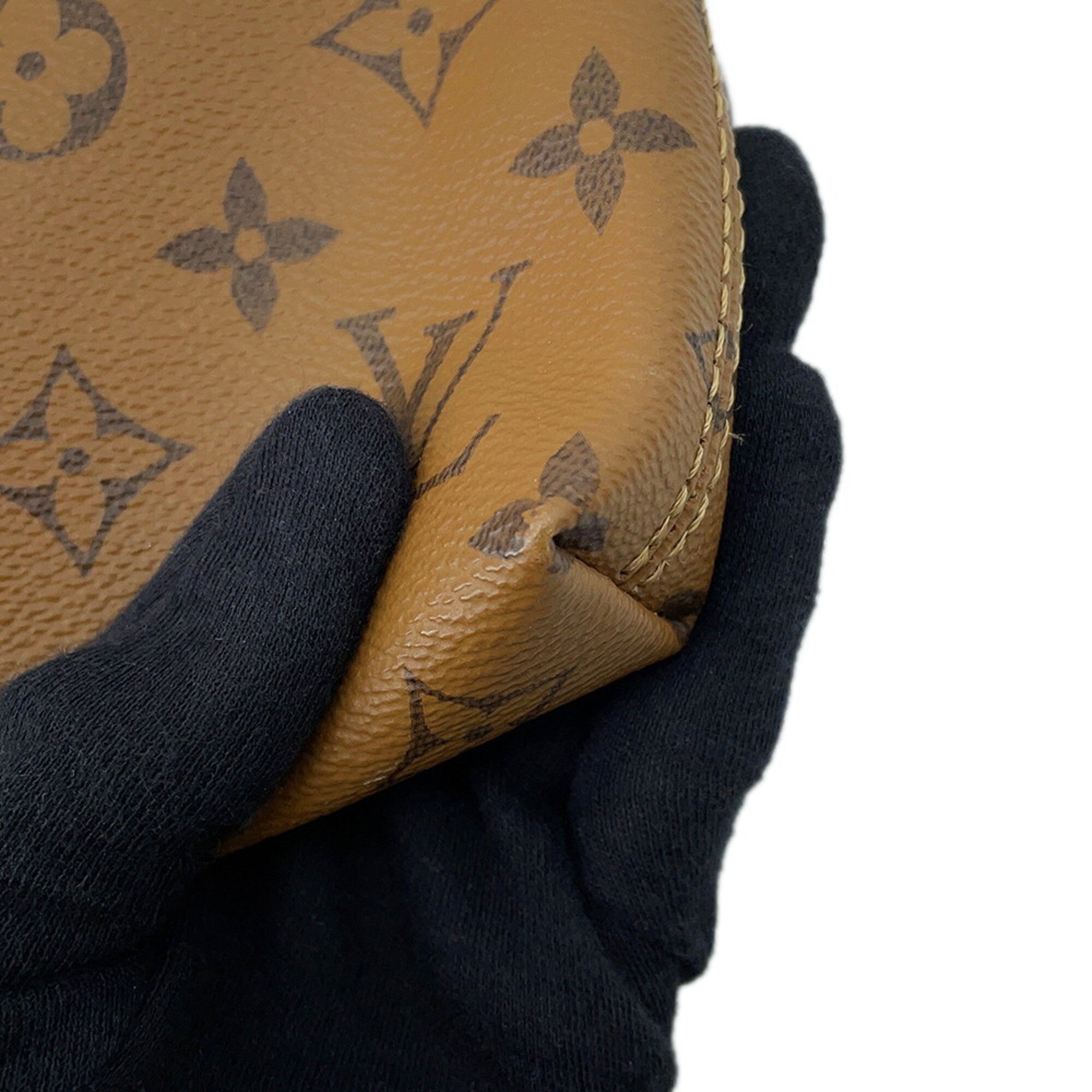 Louis Vuitton Brown Monogram Reverse Noir Monogram Reverse Handbag Tote Bag (Pre-Owned)