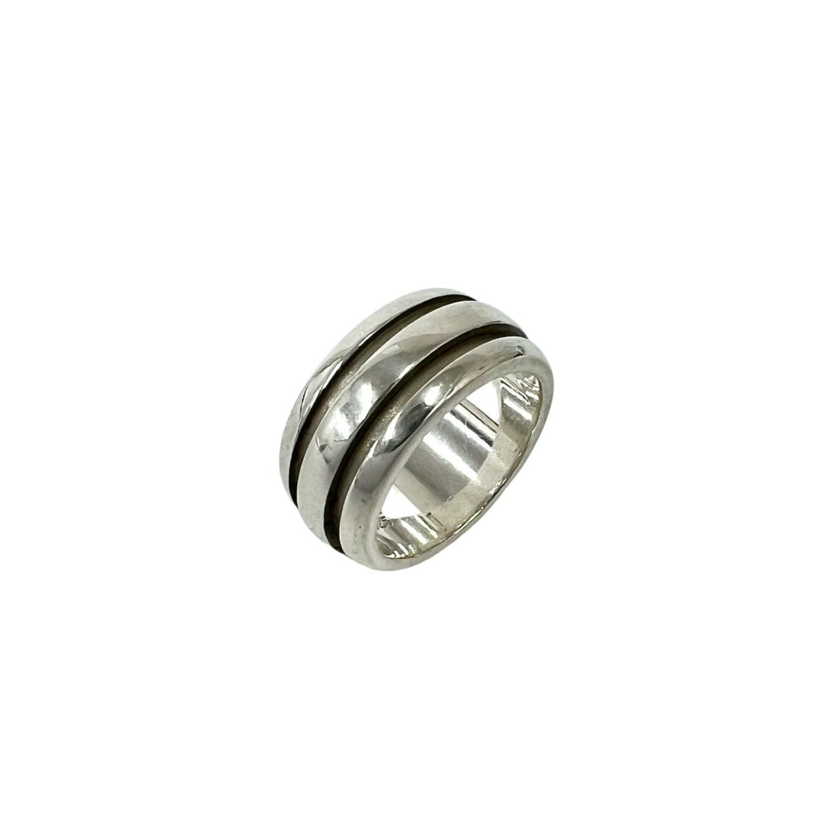 Tiffany Silver Silver 925 Band Ring (Pre-Owned)