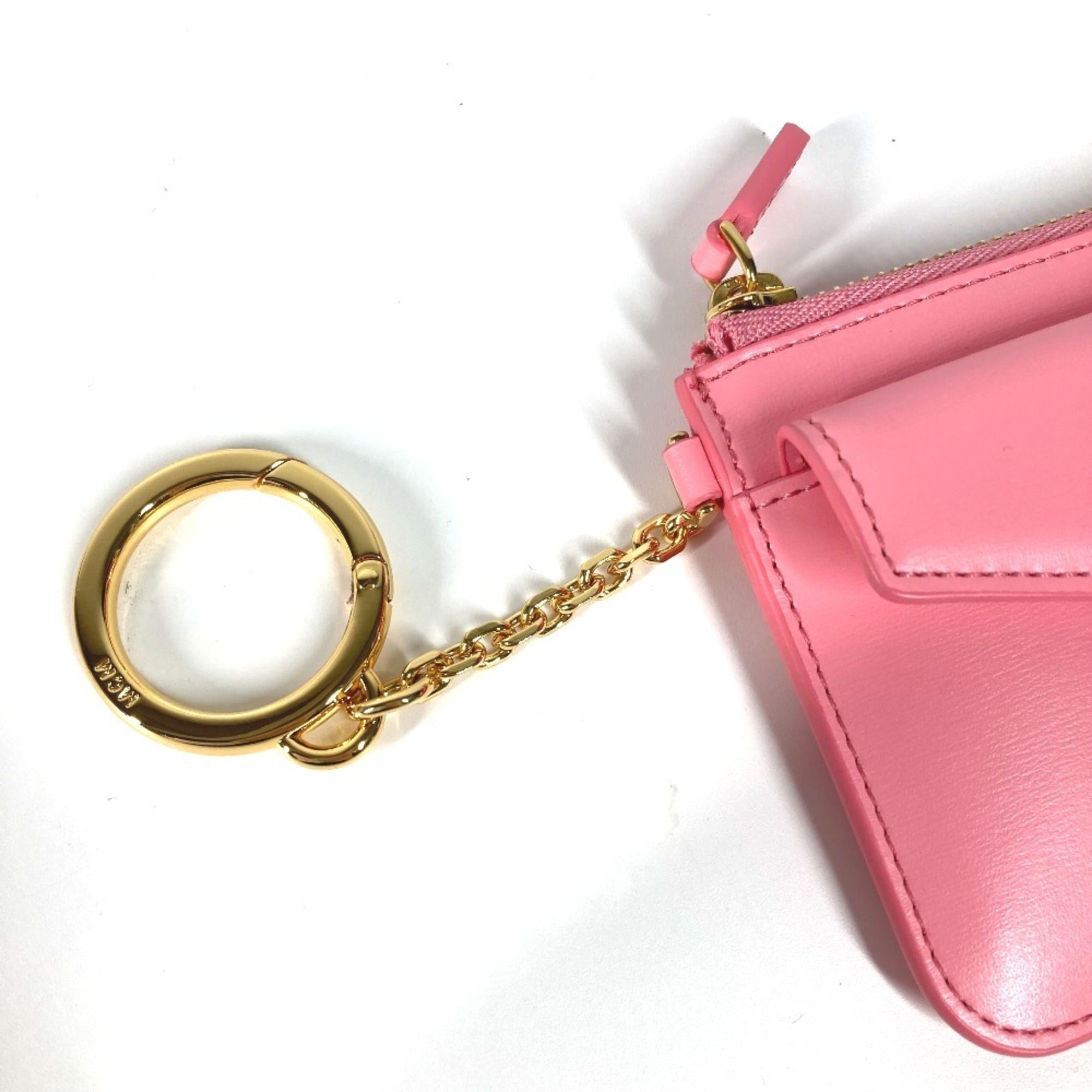 Mcm Pink Leather Coin Purse/Coin Case (Pre-Owned)