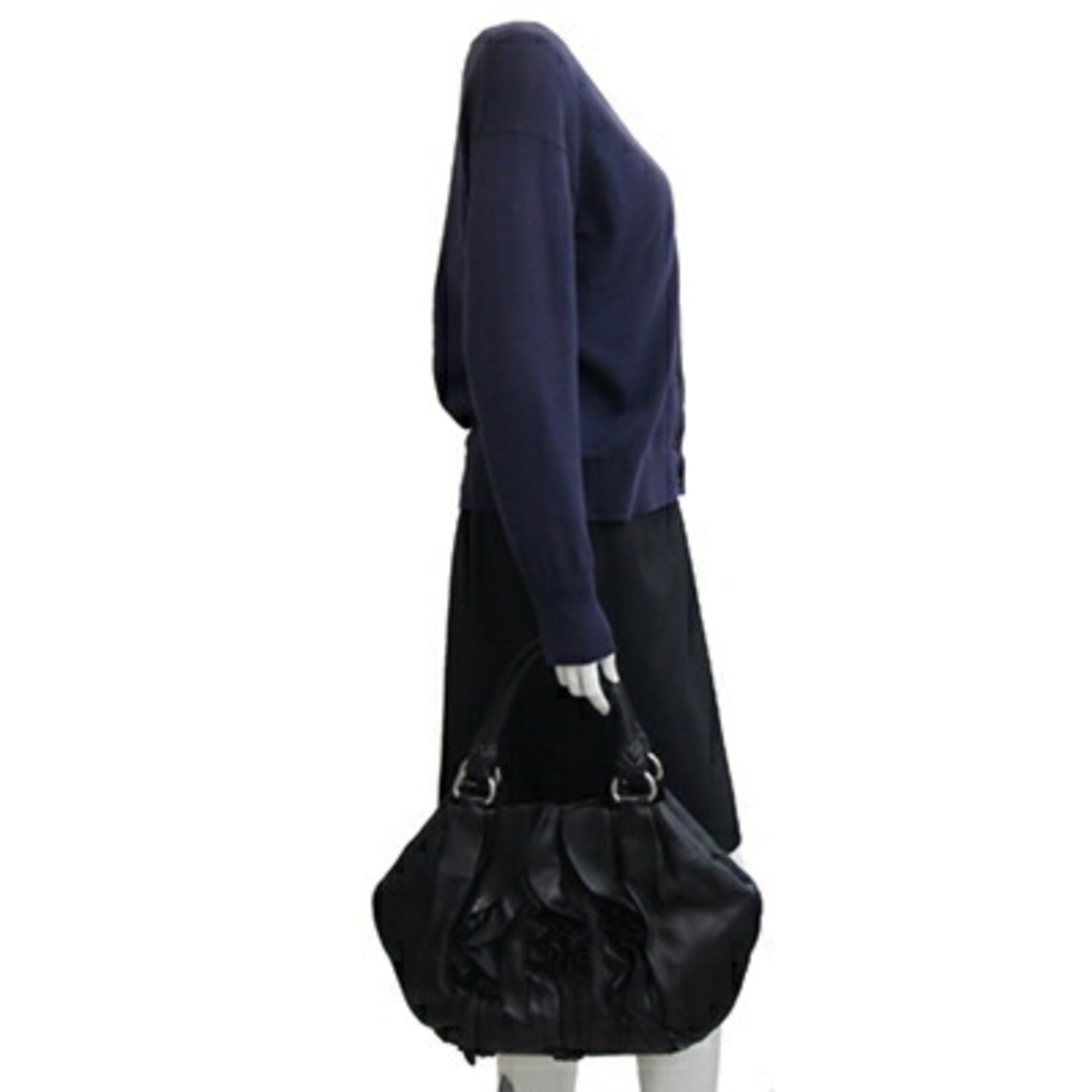 Prada Black Nero Leather Handbag (Pre-Owned)